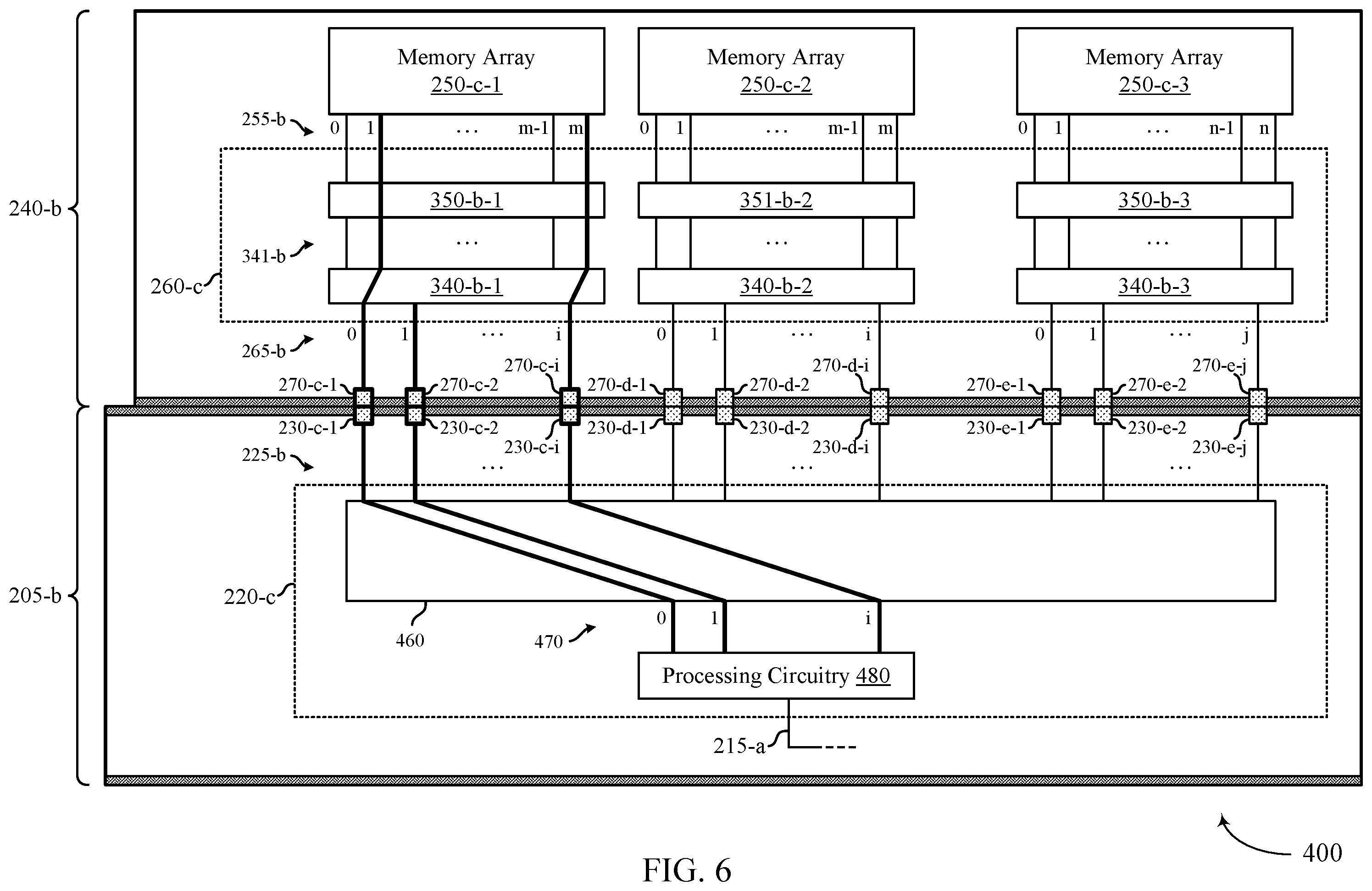 Patent US12437832 Figure 6 – Repair techniques for coupled memory dies