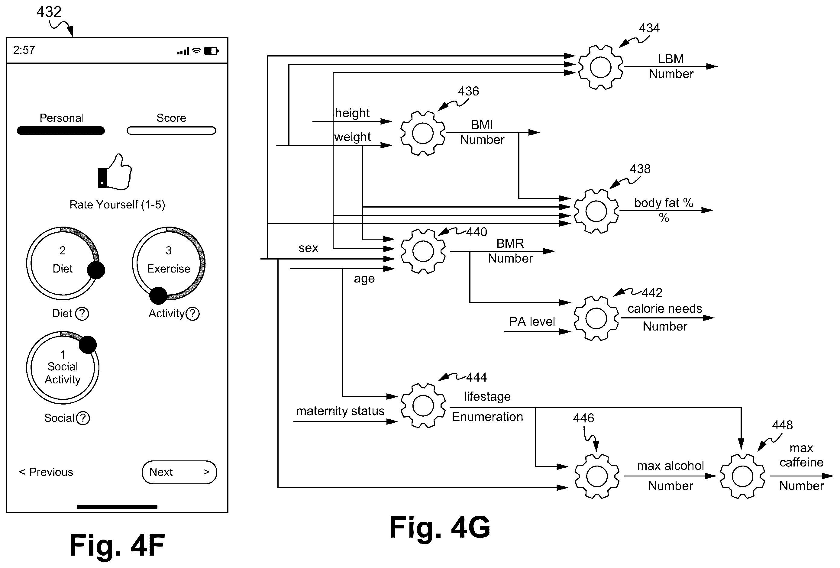 Patent US12437848 Figure 13 – Personalized health system, method and device having a physical activity function