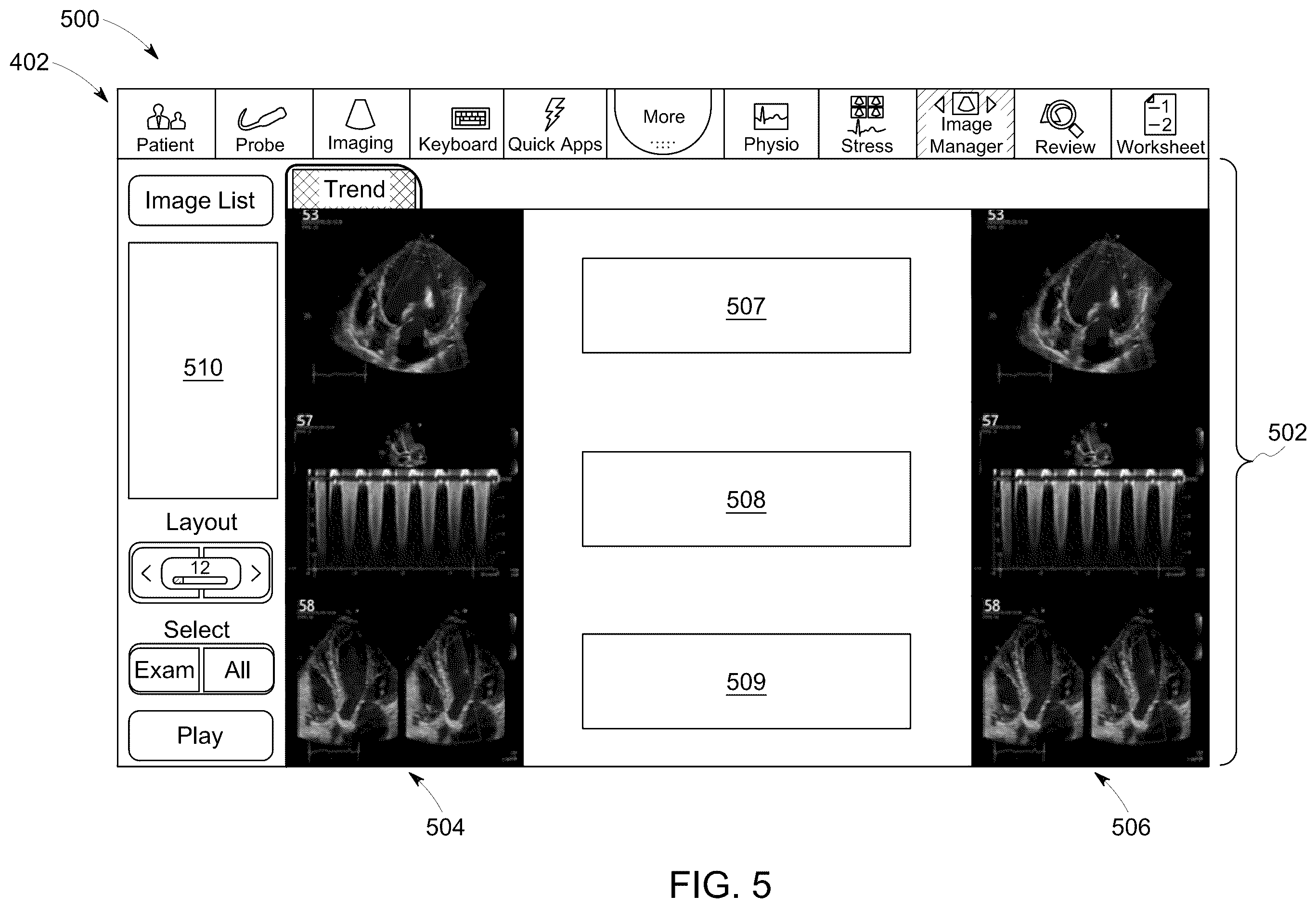 Patent US12437859 Figure 5 – Methods and systems for reviewing ultrasound images