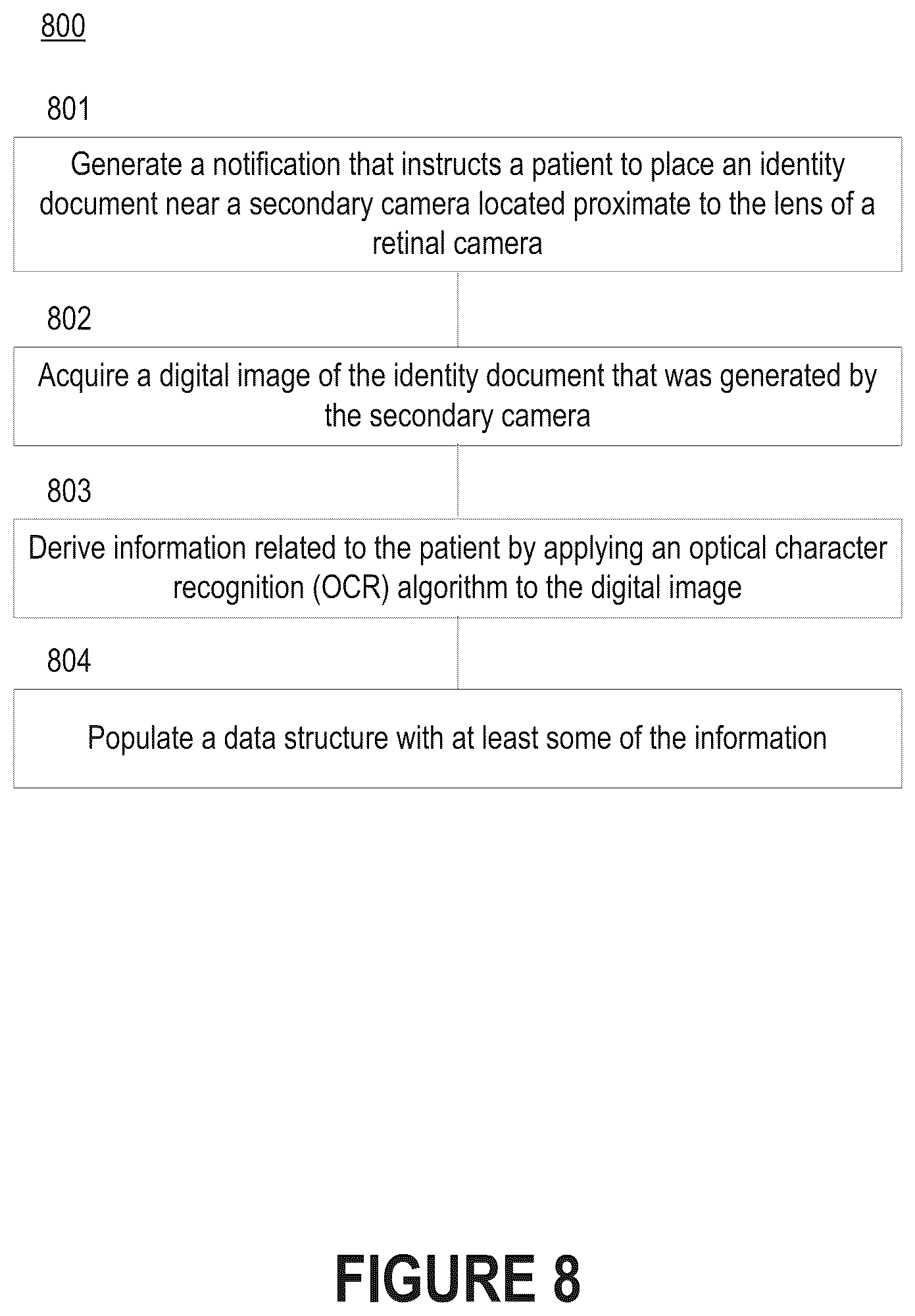 Patent US12437860 Figure 9 – Detection, identification, and verification of patients involved in diagnostic sessions