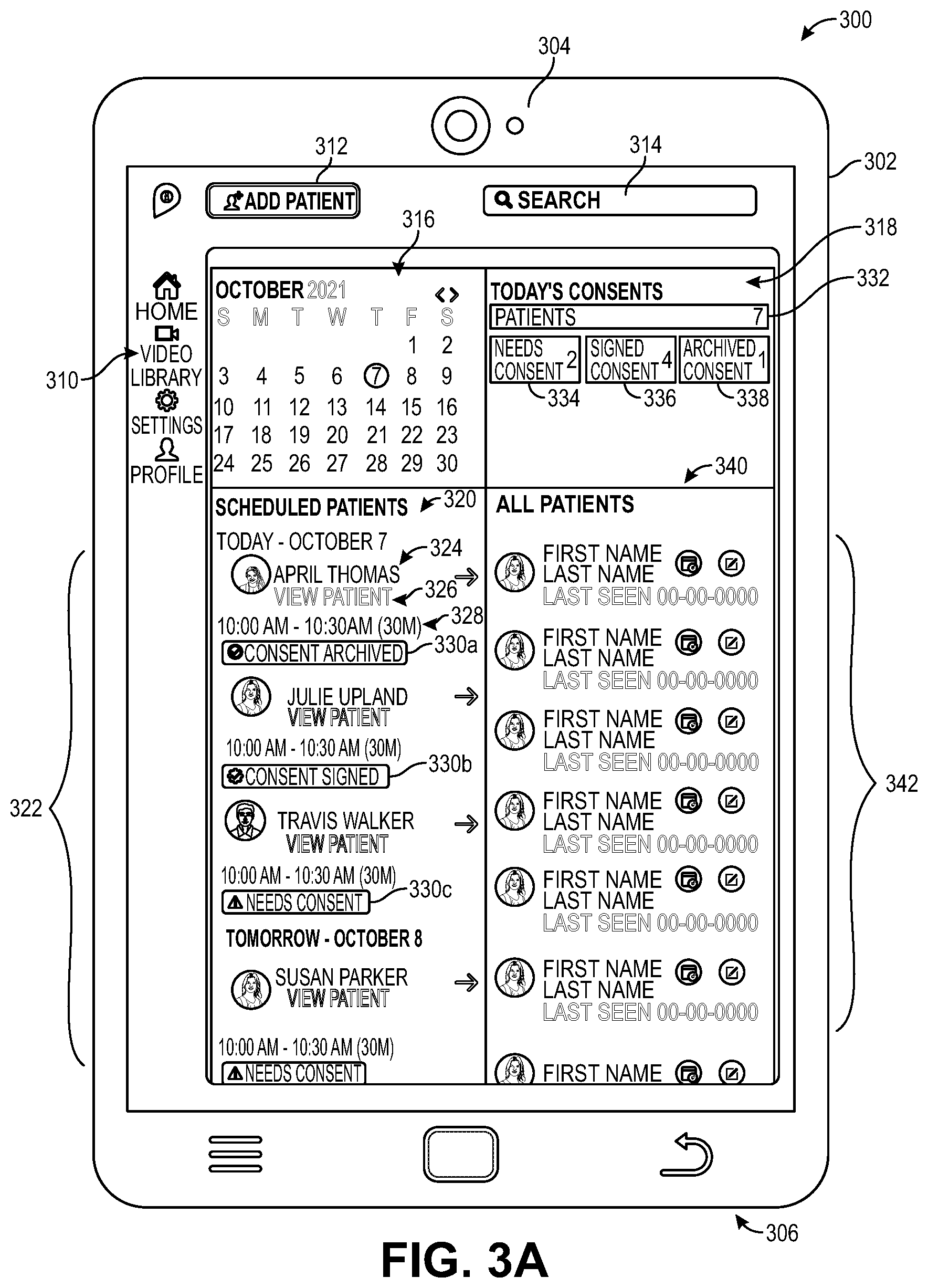 Patent US12437864 Figure 3 – Informed patient consent through video tracking