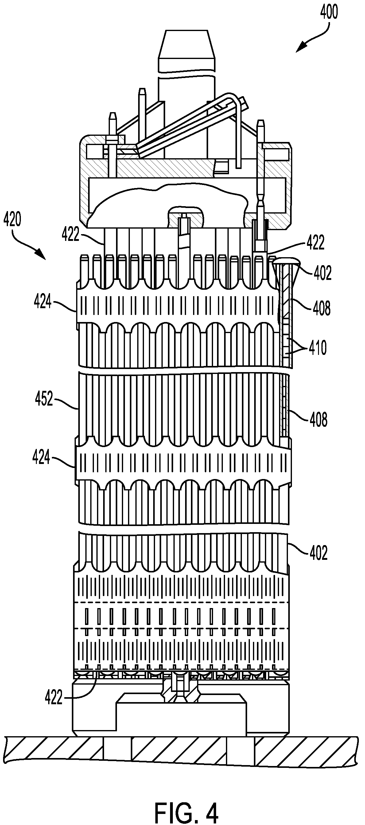 Patent US12437884 Figure 3 – Nuclear fuel rod having cladding with varying diameter