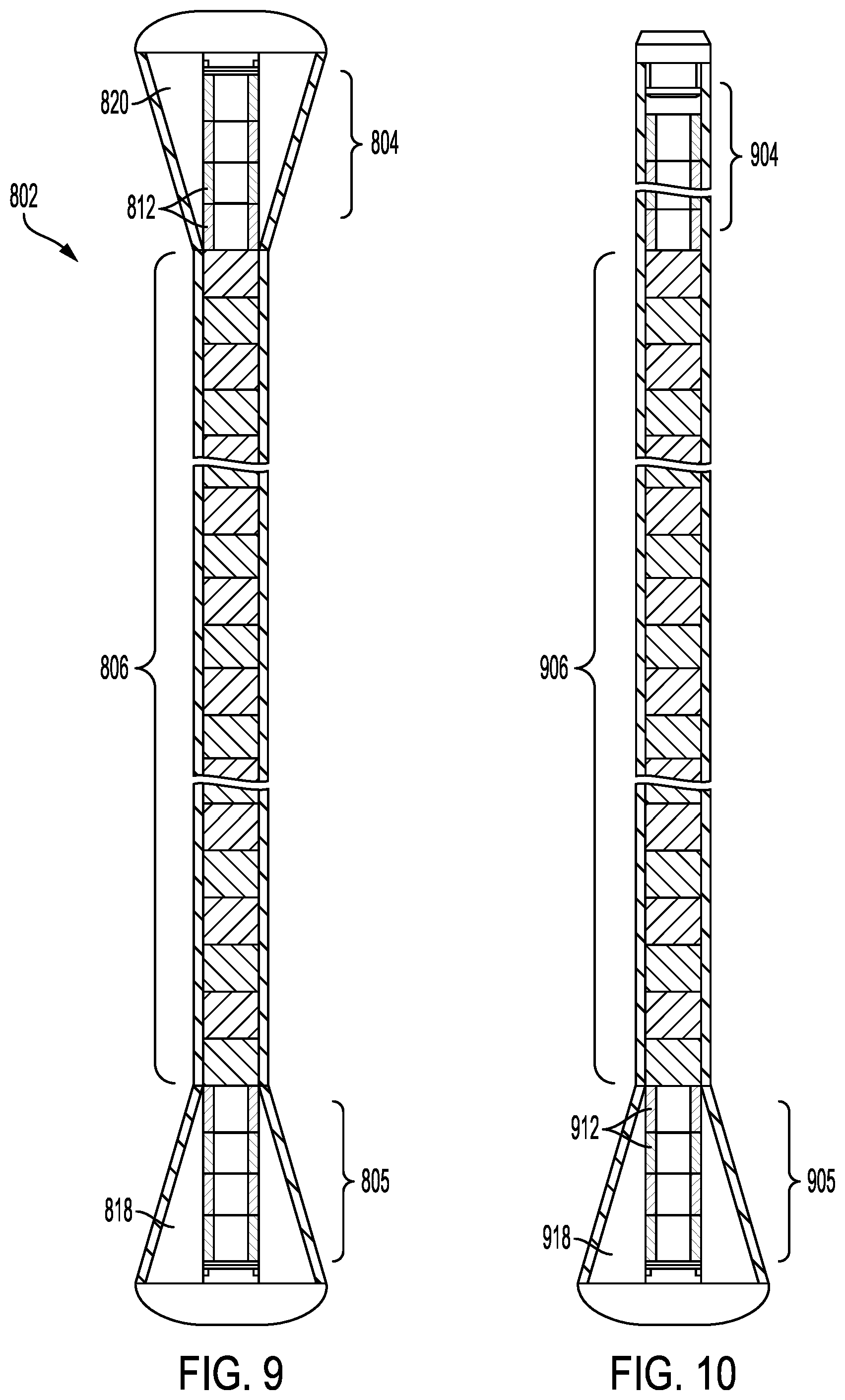 Patent US12437884 Figure 8 – Nuclear fuel rod having cladding with varying diameter