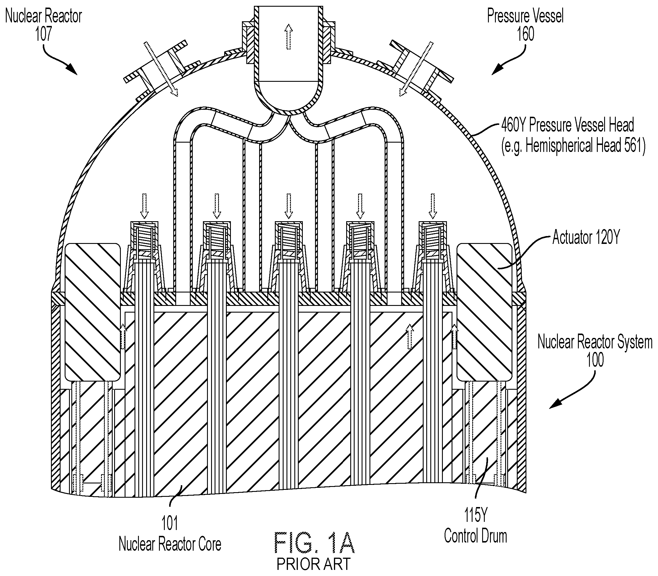 Patent US12437887 Figure 1 – Control drum controller for nuclear reactor system