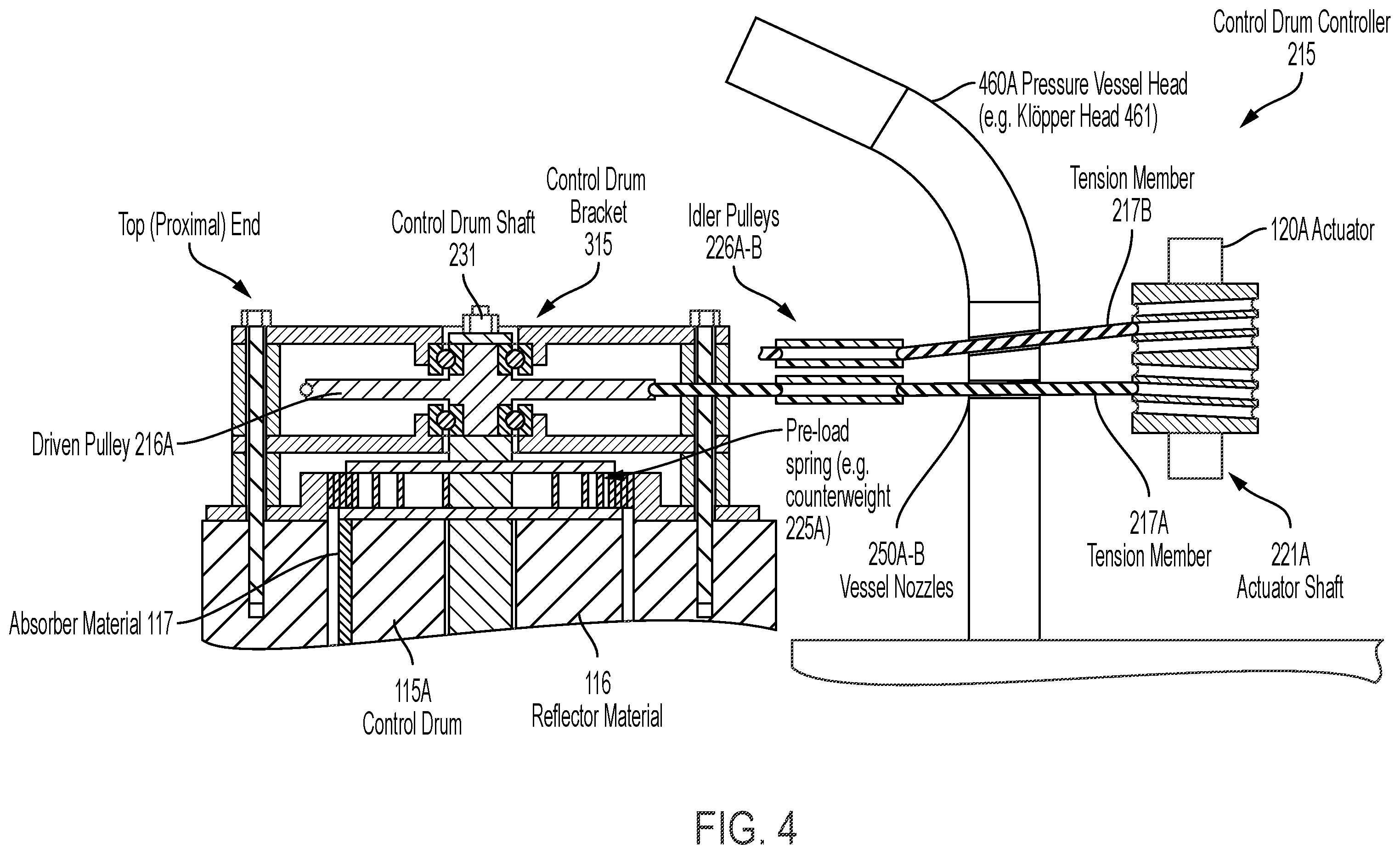 Patent US12437887 Figure 7 – Control drum controller for nuclear reactor system