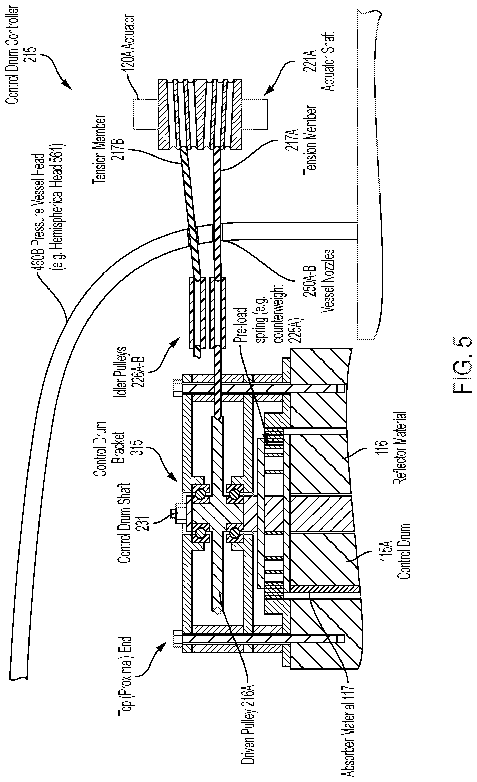 Patent US12437887 Figure 8 – Control drum controller for nuclear reactor system