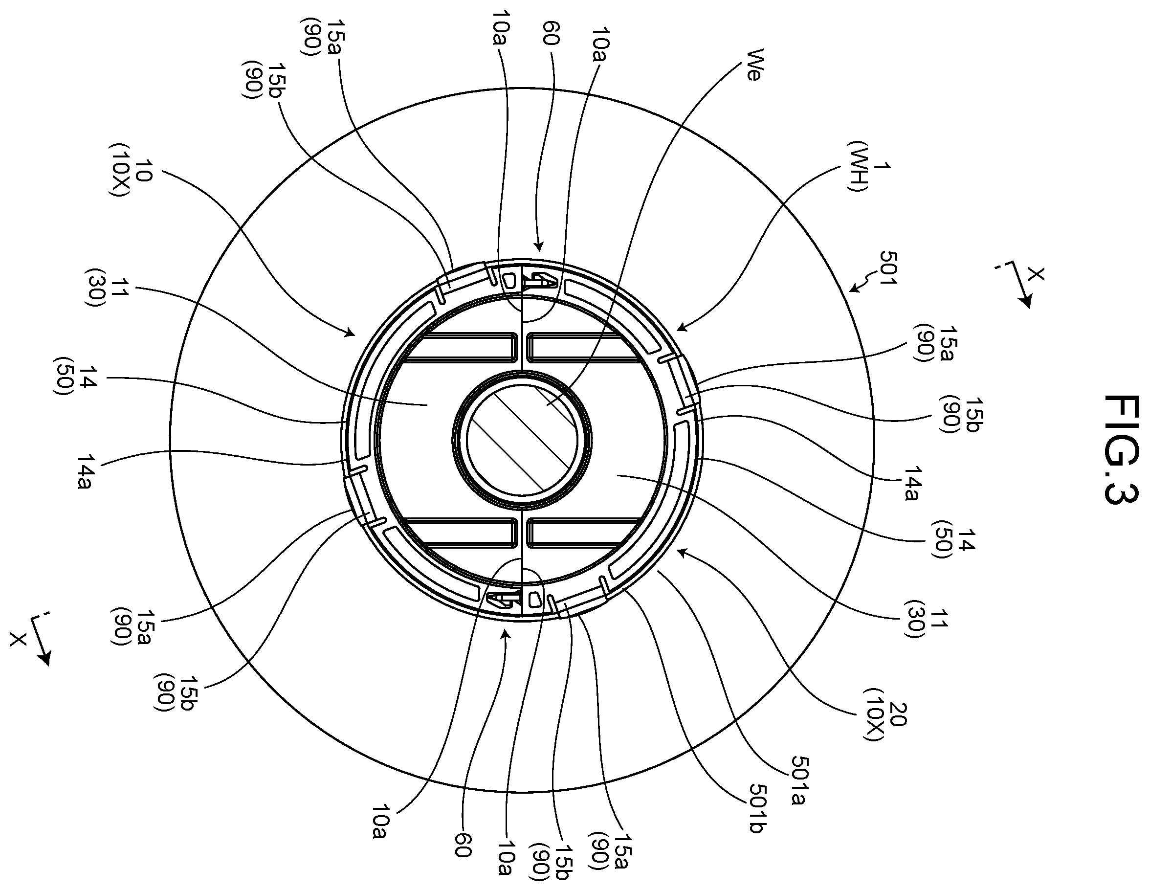 Patent US12437903 Figure 3 – Grommet and wire harness