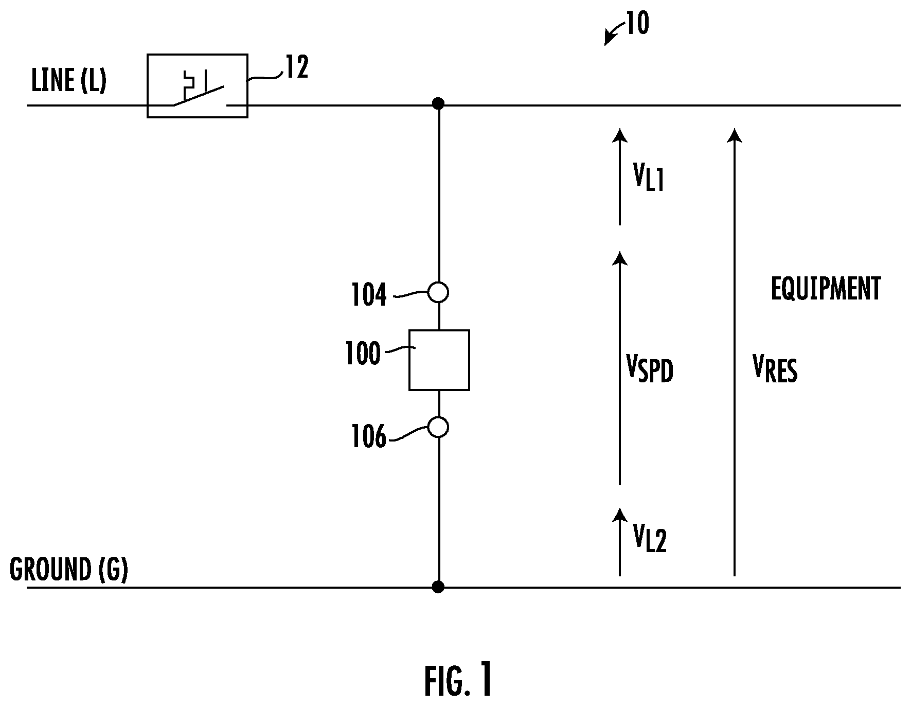 Patent US12437906 Figure 1 – Surge protective devices
