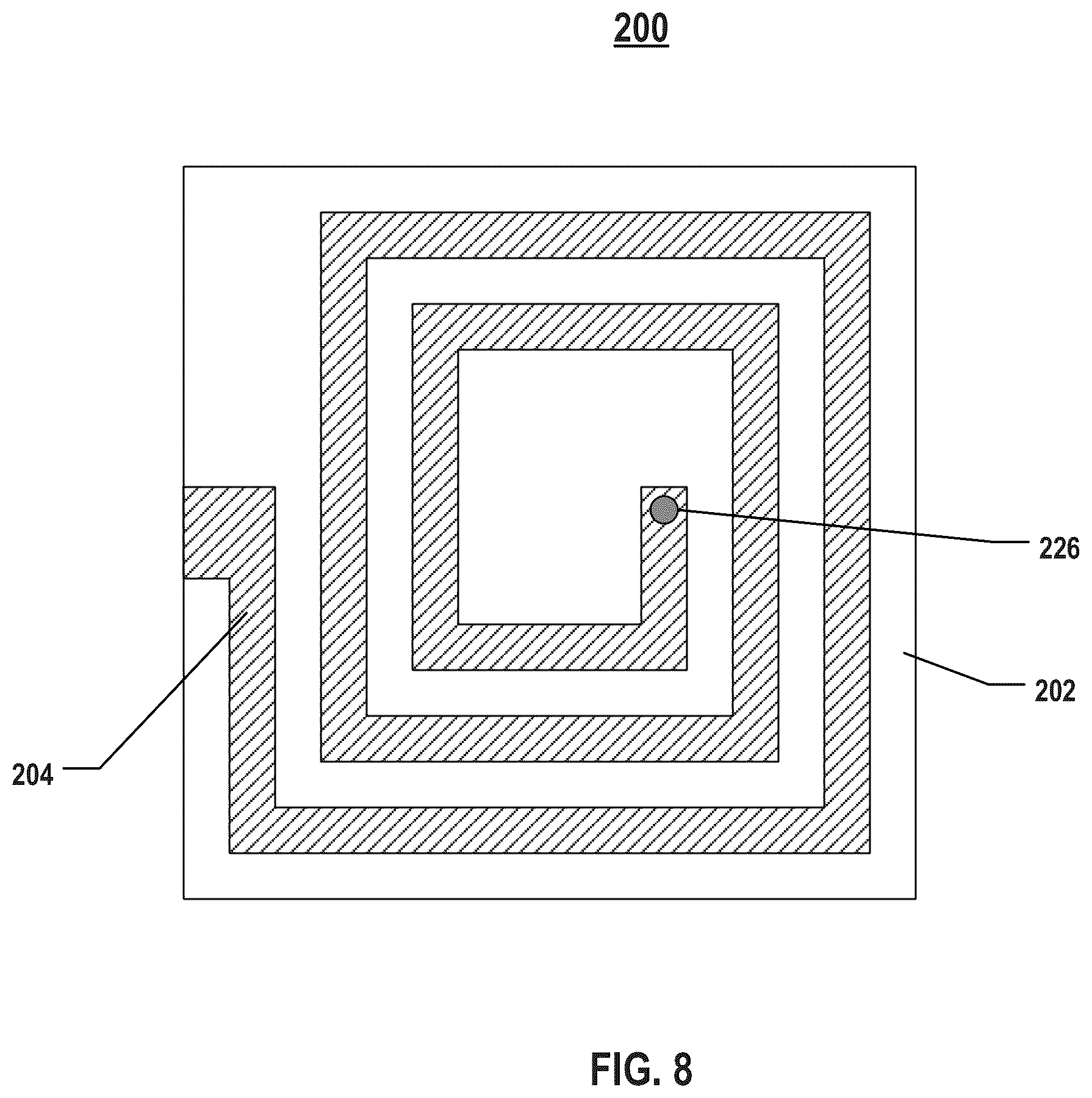 Patent US12437913 Figure 8 – Coil inductor and method for forming the same