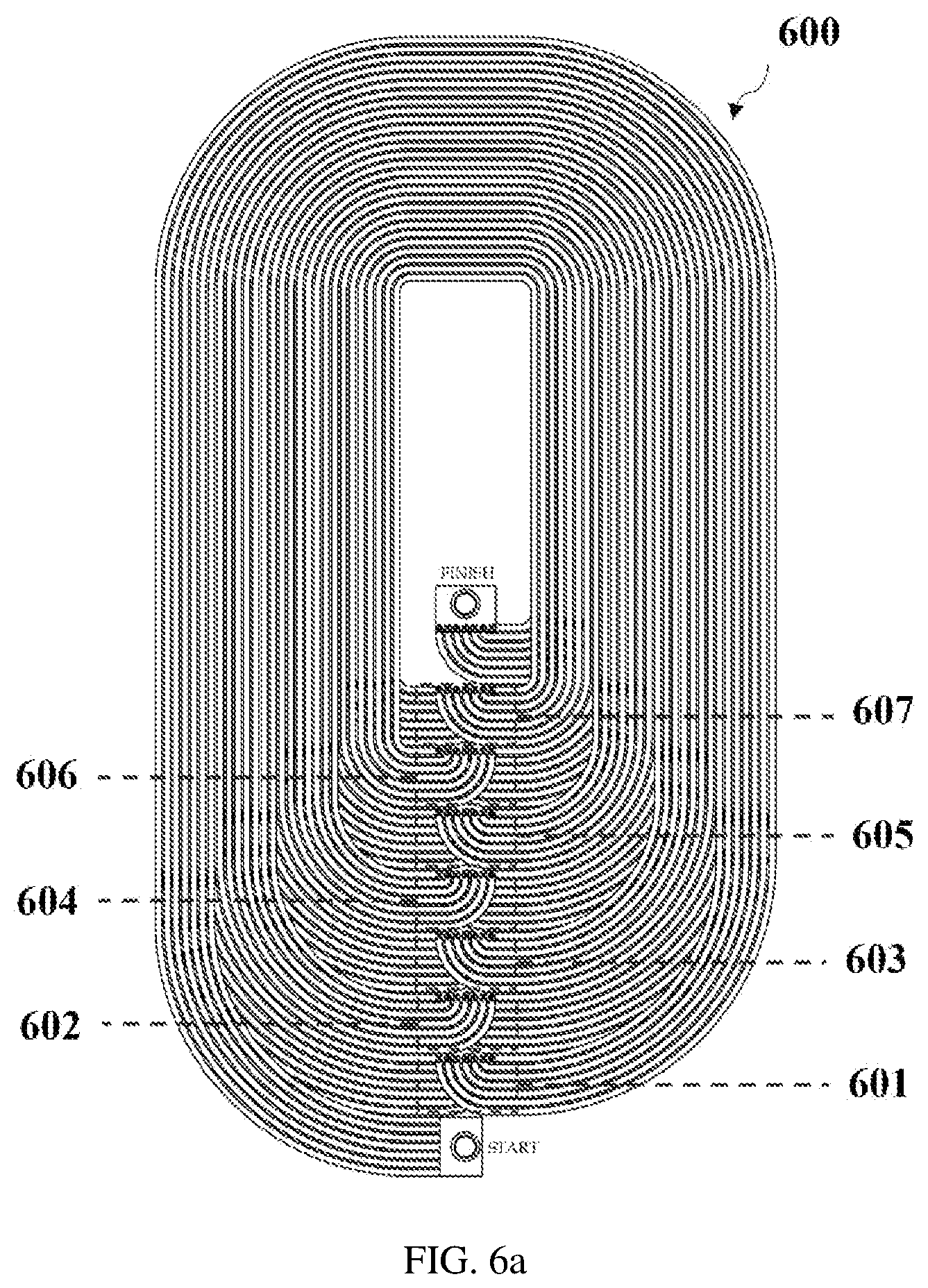 Patent US12437915 Figure 8 – Simple litz planar architecture with minimal vias to reduce AC resistance