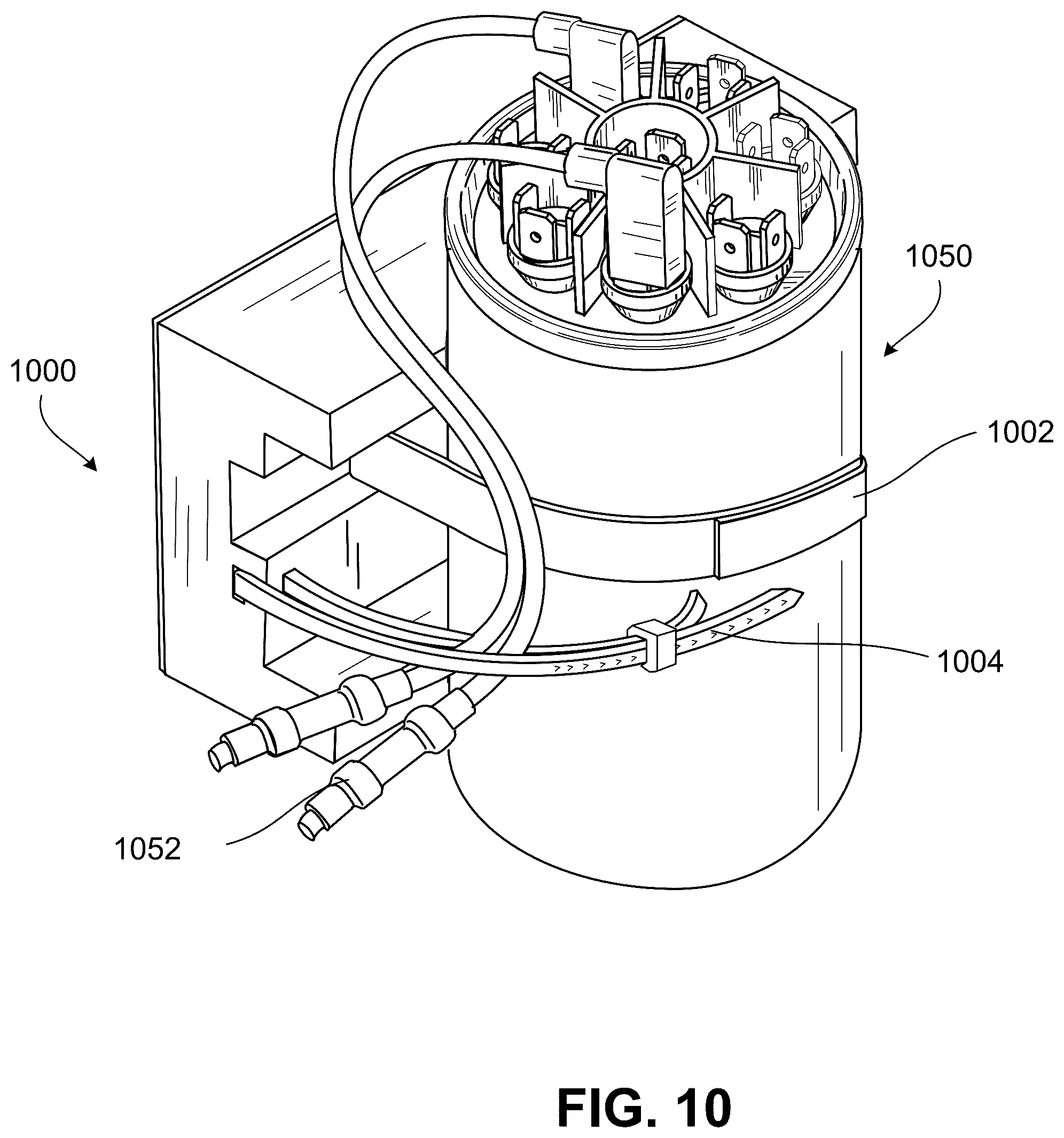Patent US12437918 Figure 8 – Capacitor mount