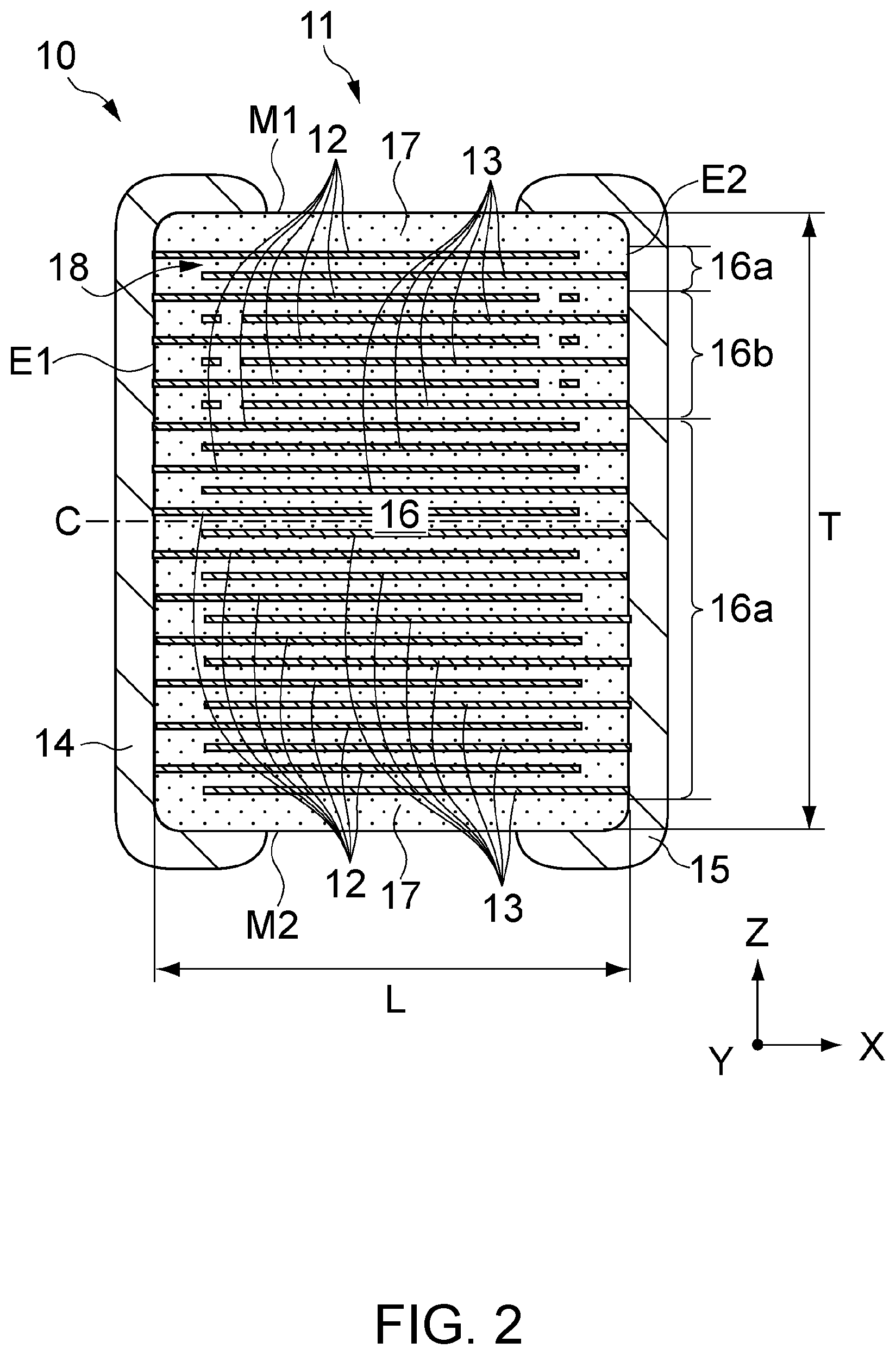 Patent US12437920 Figure 2 – Multilayer ceramic capacitor