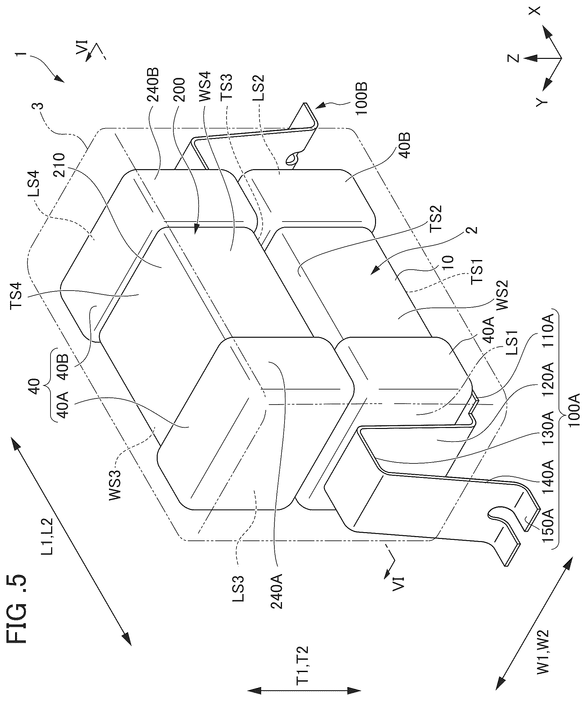 Patent US12437931 Figure 5 – Multilayer ceramic electronic component
