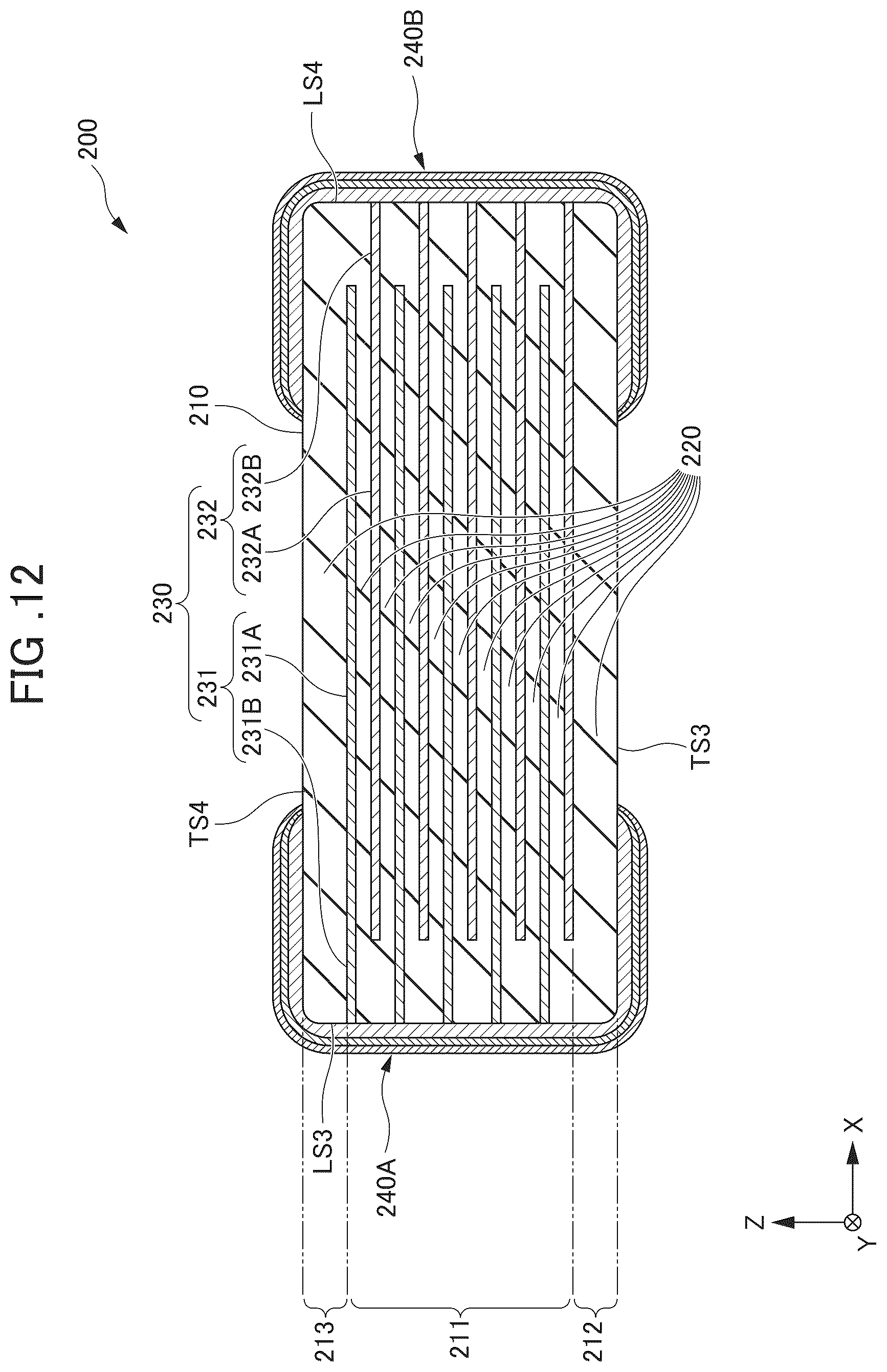 Patent US12437931 Figure 12 – Multilayer ceramic electronic component