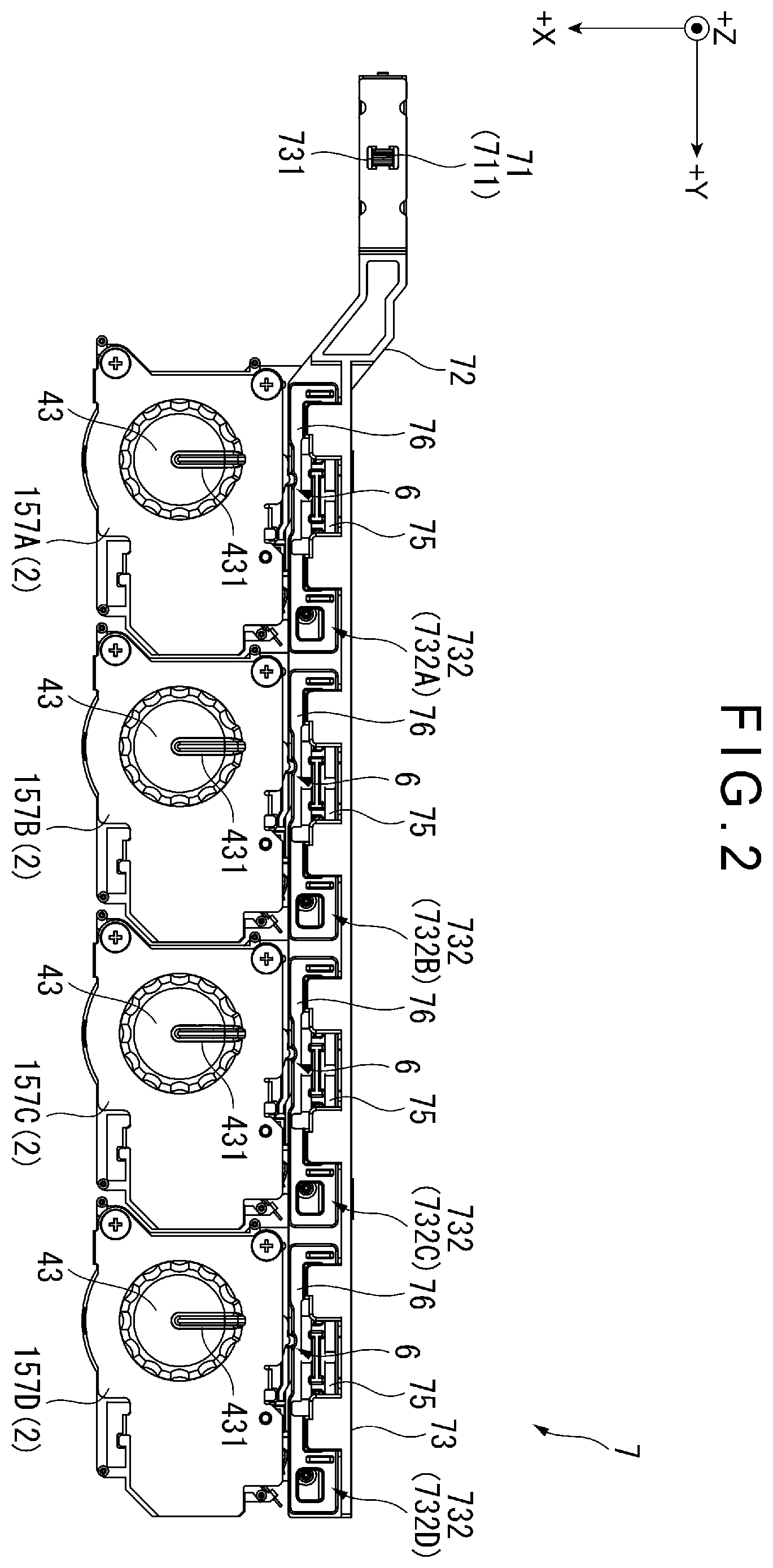 Patent US12437941 Figure 2 – Rotary operator and audio device