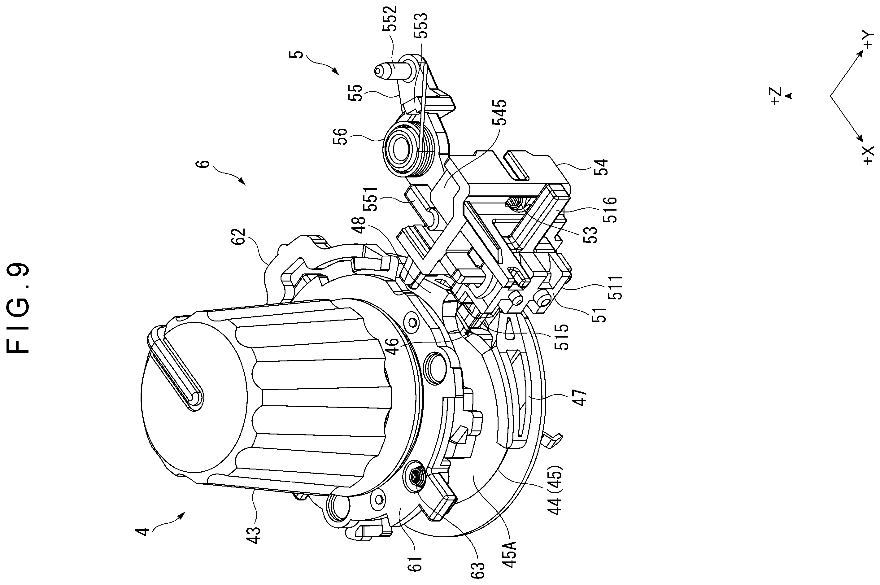 Patent US12437941 Figure 9 – Rotary operator and audio device