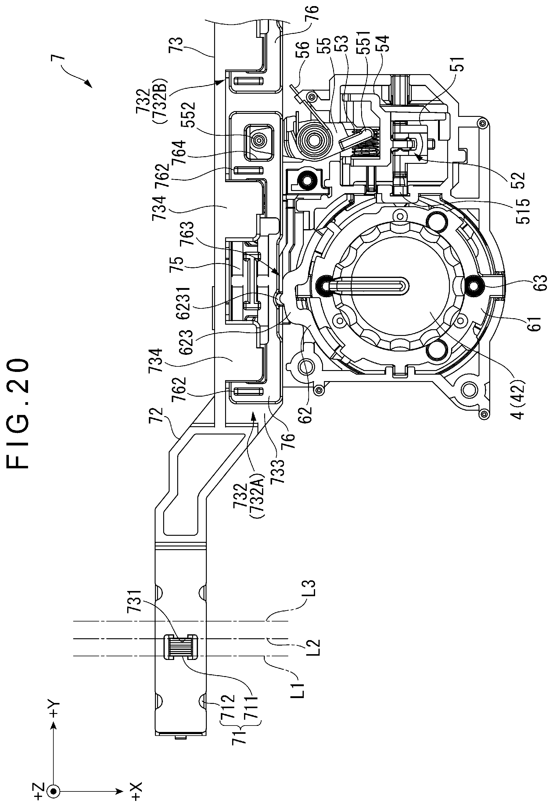 Patent US12437941 Figure 20 – Rotary operator and audio device