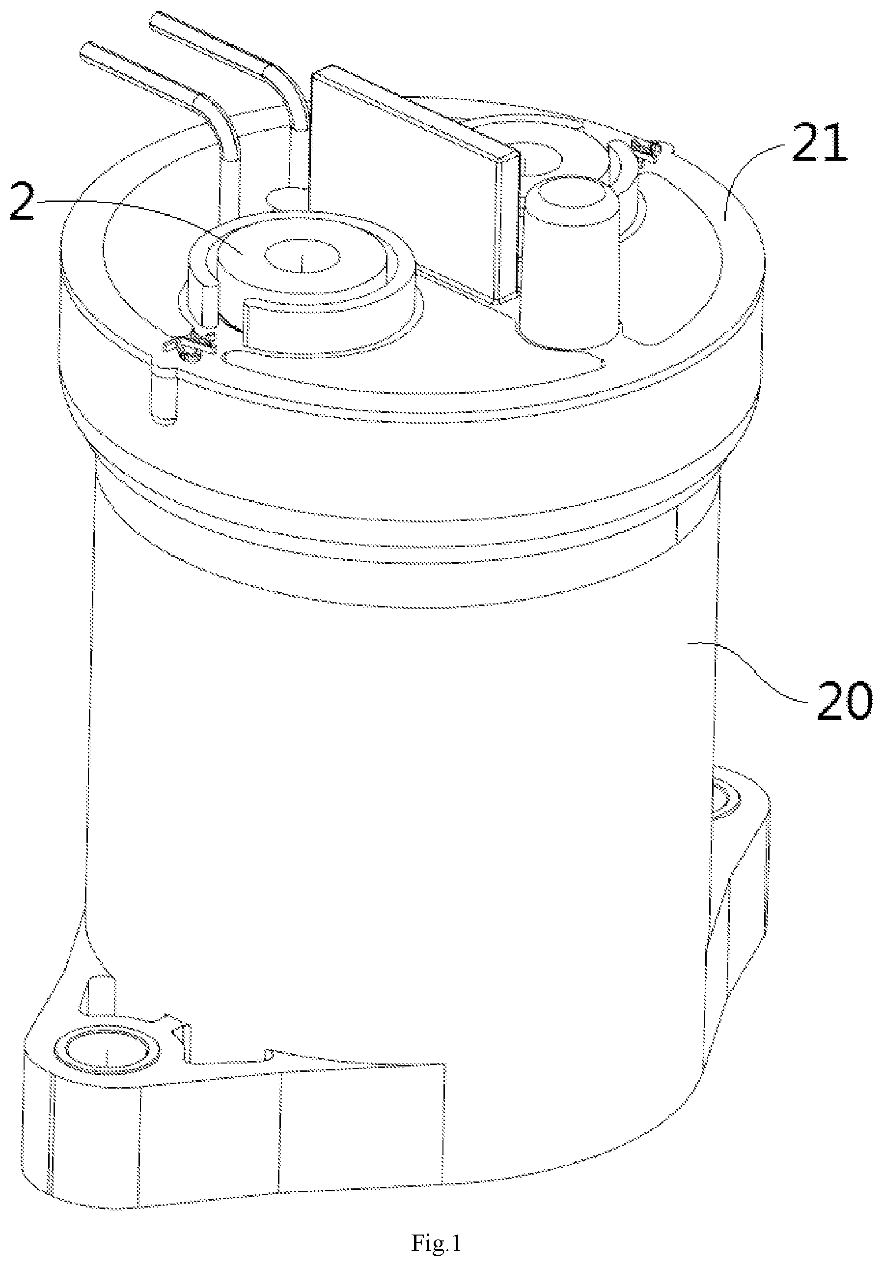 Patent US12437947 Figure 1 – Contactor arrangement for extinguishing an electric arc