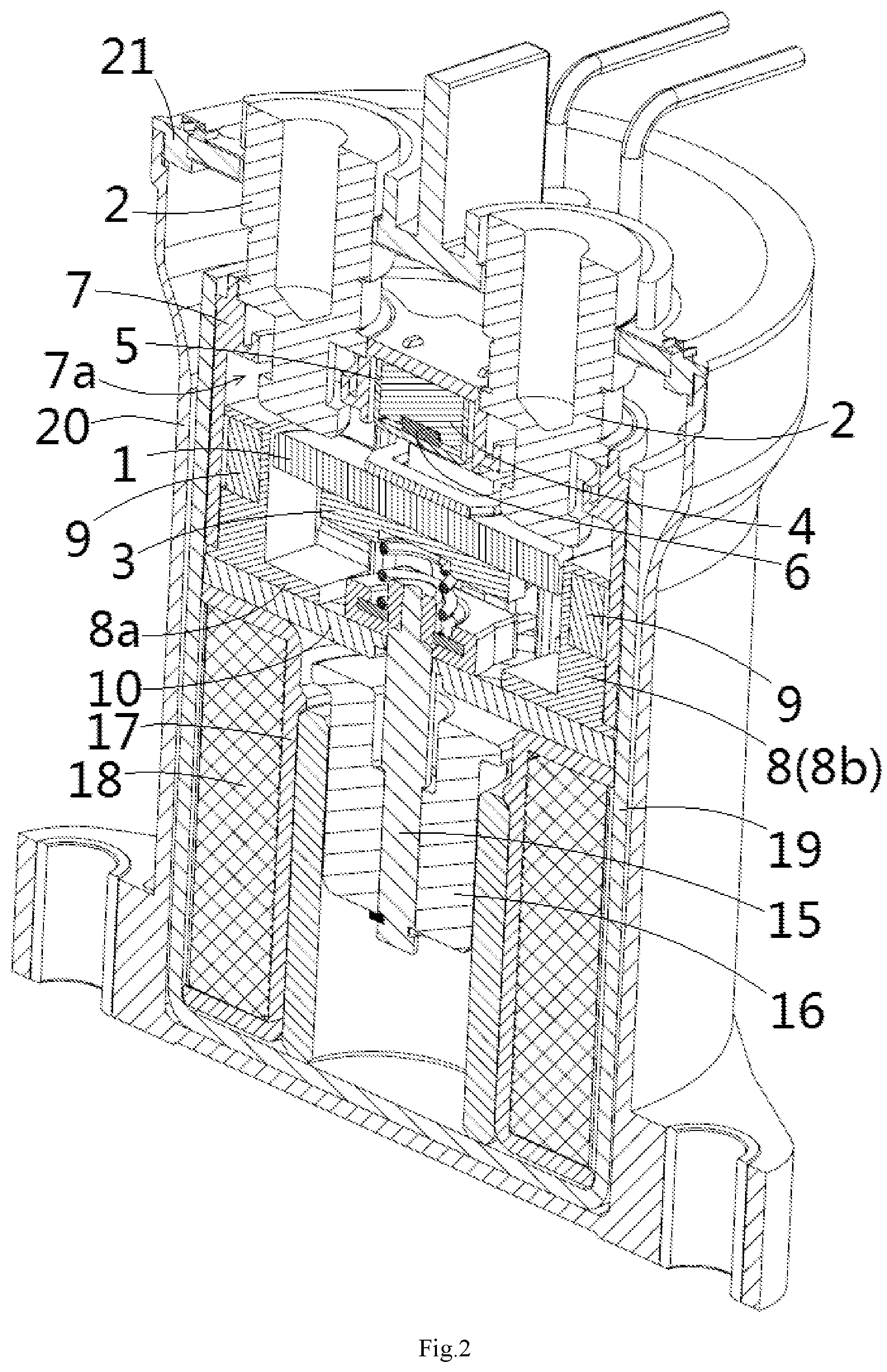 Patent US12437947 Figure 2 – Contactor arrangement for extinguishing an electric arc