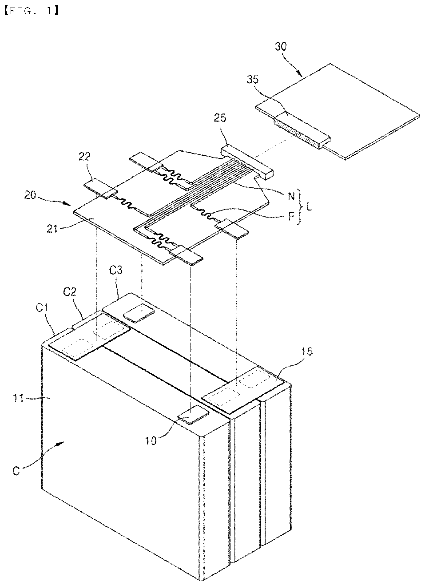Patent US12437951 Figure 1 – Pattern fuse including opening and battery module including the same