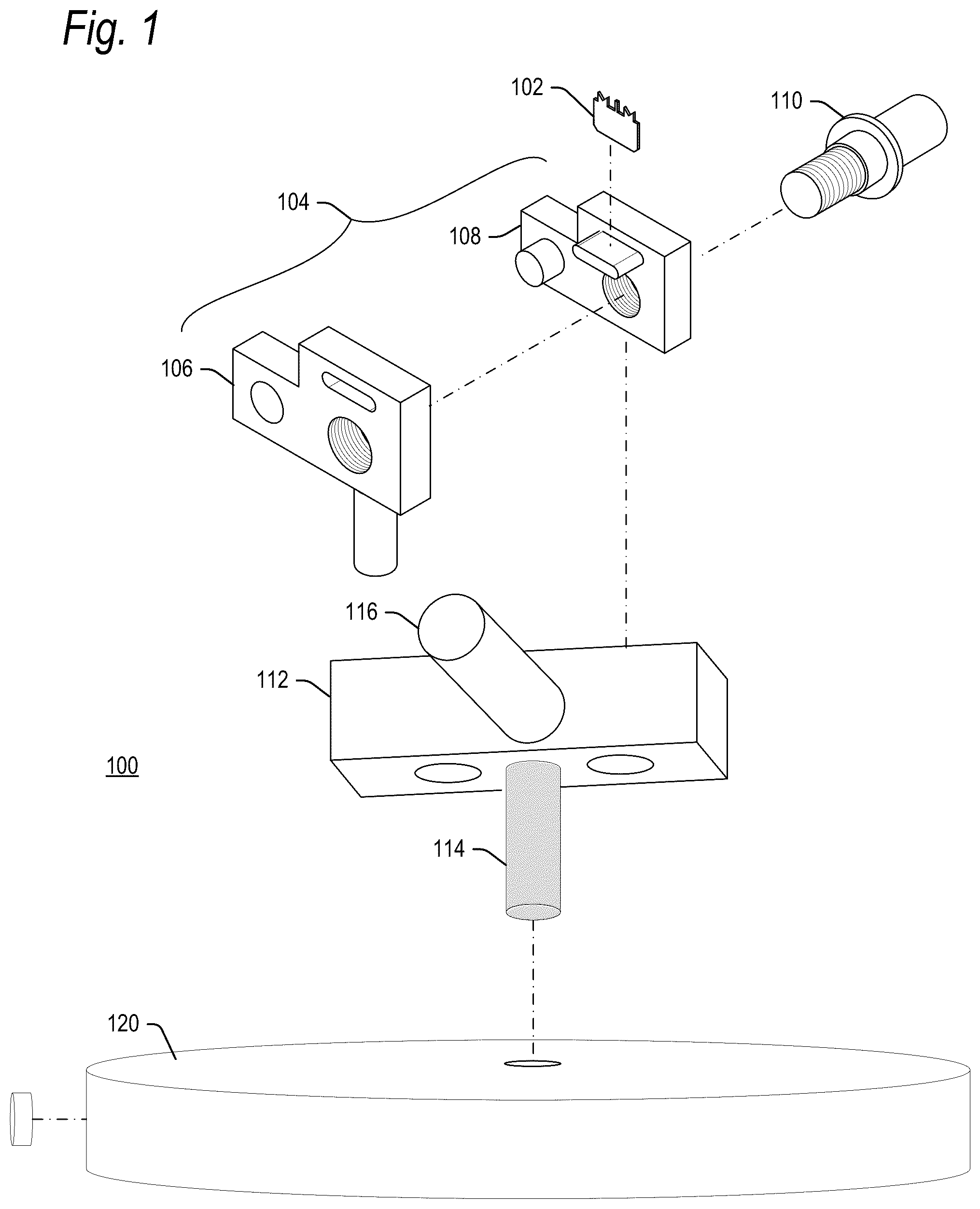 Patent US12437960 Figure 1 – Rotatable TEM grid holder for improved FIB thinning process