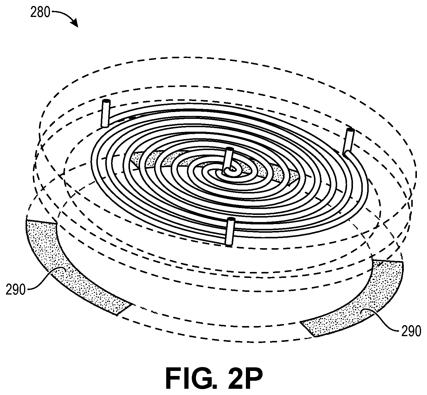 Patent US12437973 Figure 16 – Plasma chamber with multiphase rotating independent gas cross-flow with reduced volume and dual VHF