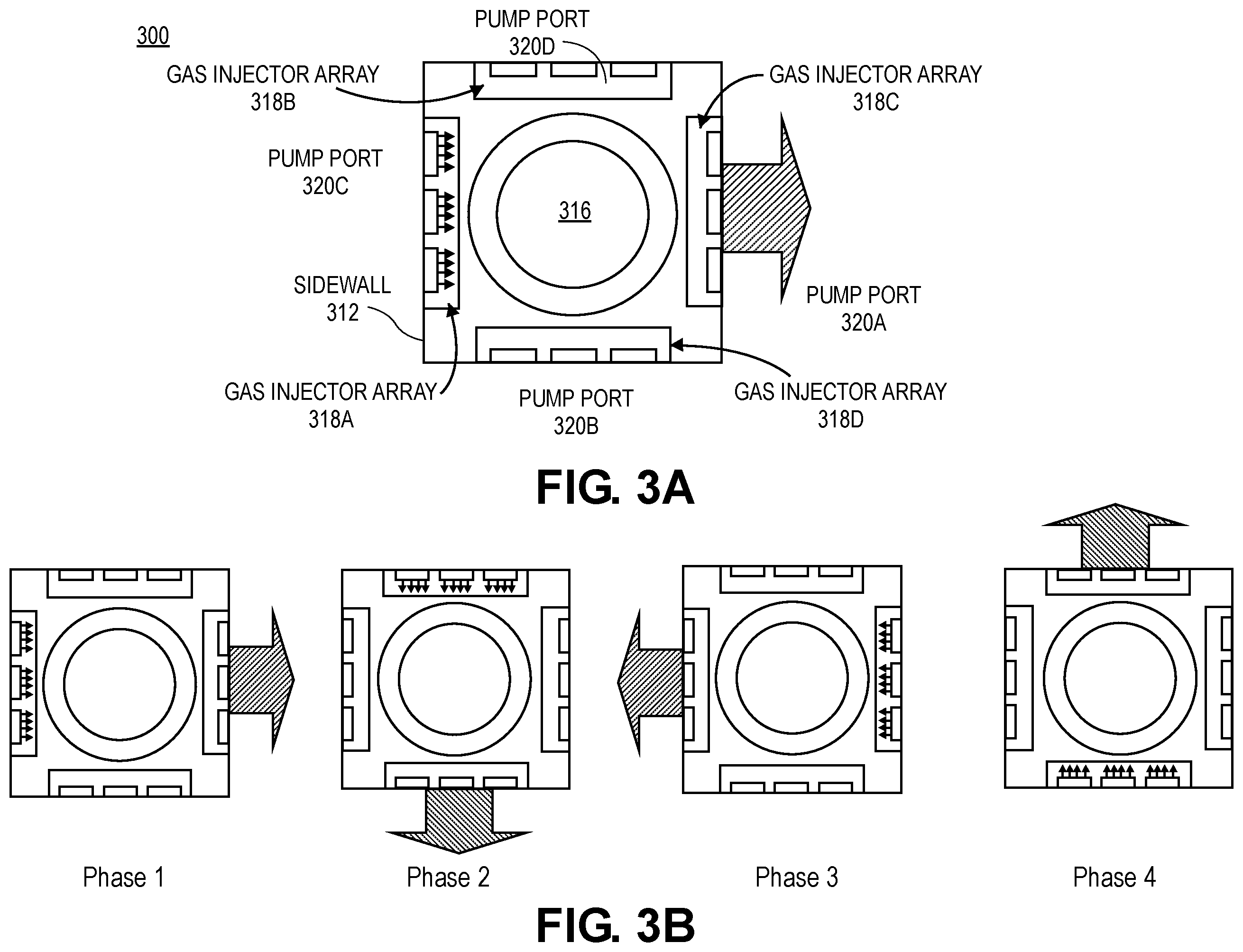 Patent US12437973 Figure 17 – Plasma chamber with multiphase rotating independent gas cross-flow with reduced volume and dual VHF