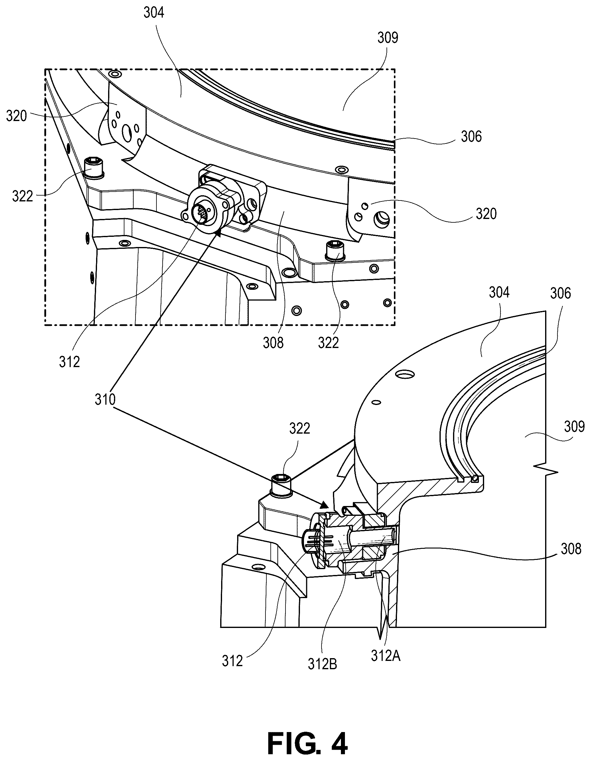 Patent US12437979 Figure 3 – Capacitive sensors and capacitive sensing locations for plasma chamber condition monitoring