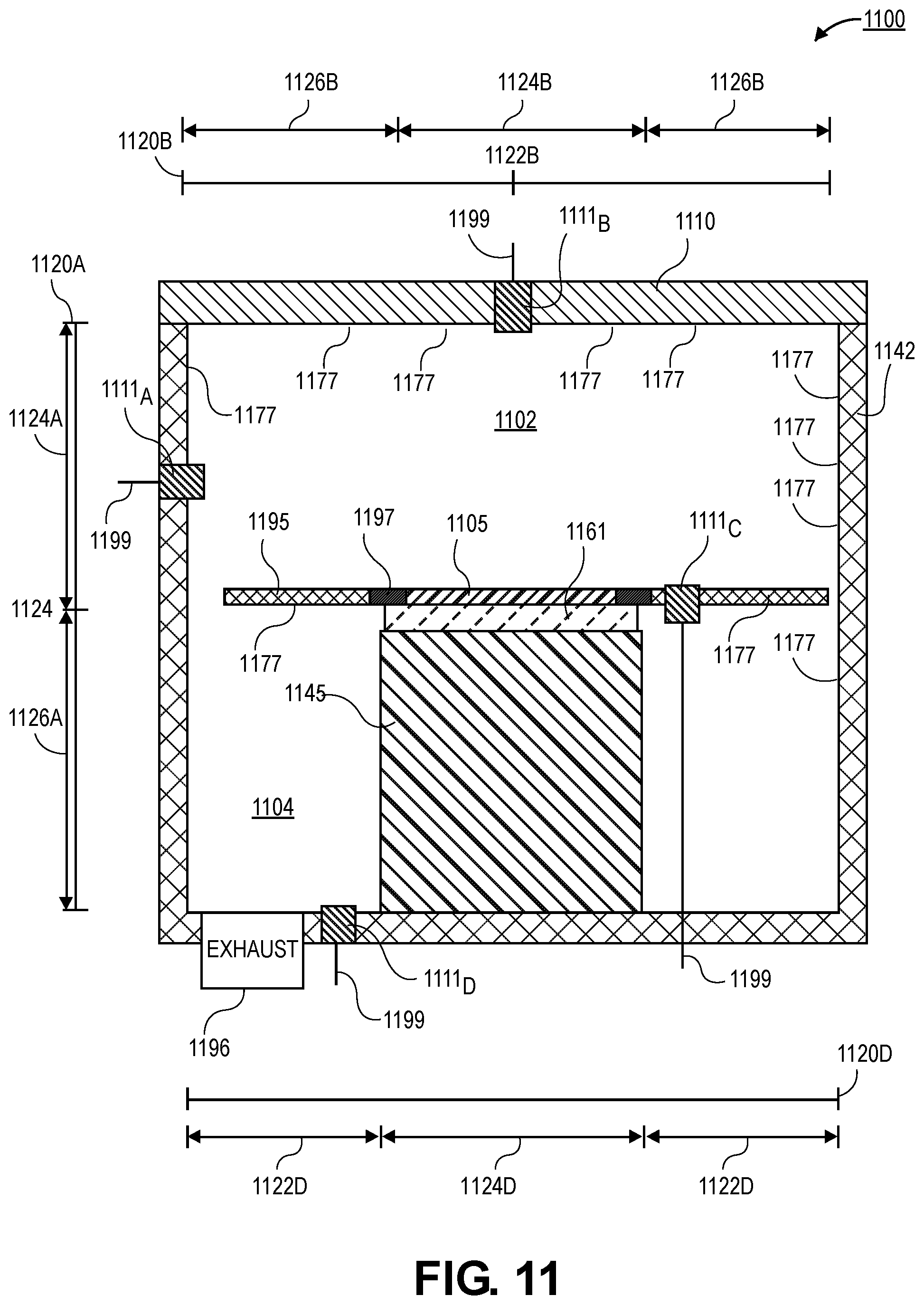 Patent US12437979 Figure 9 – Capacitive sensors and capacitive sensing locations for plasma chamber condition monitoring