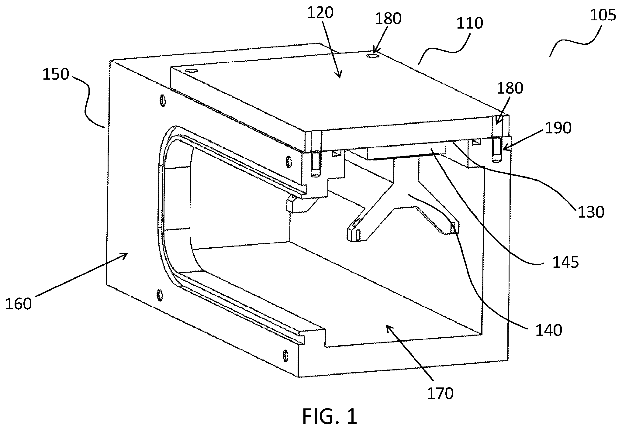 Patent US12437983 Figure 1 – Lid for use in a mass spectrometry system