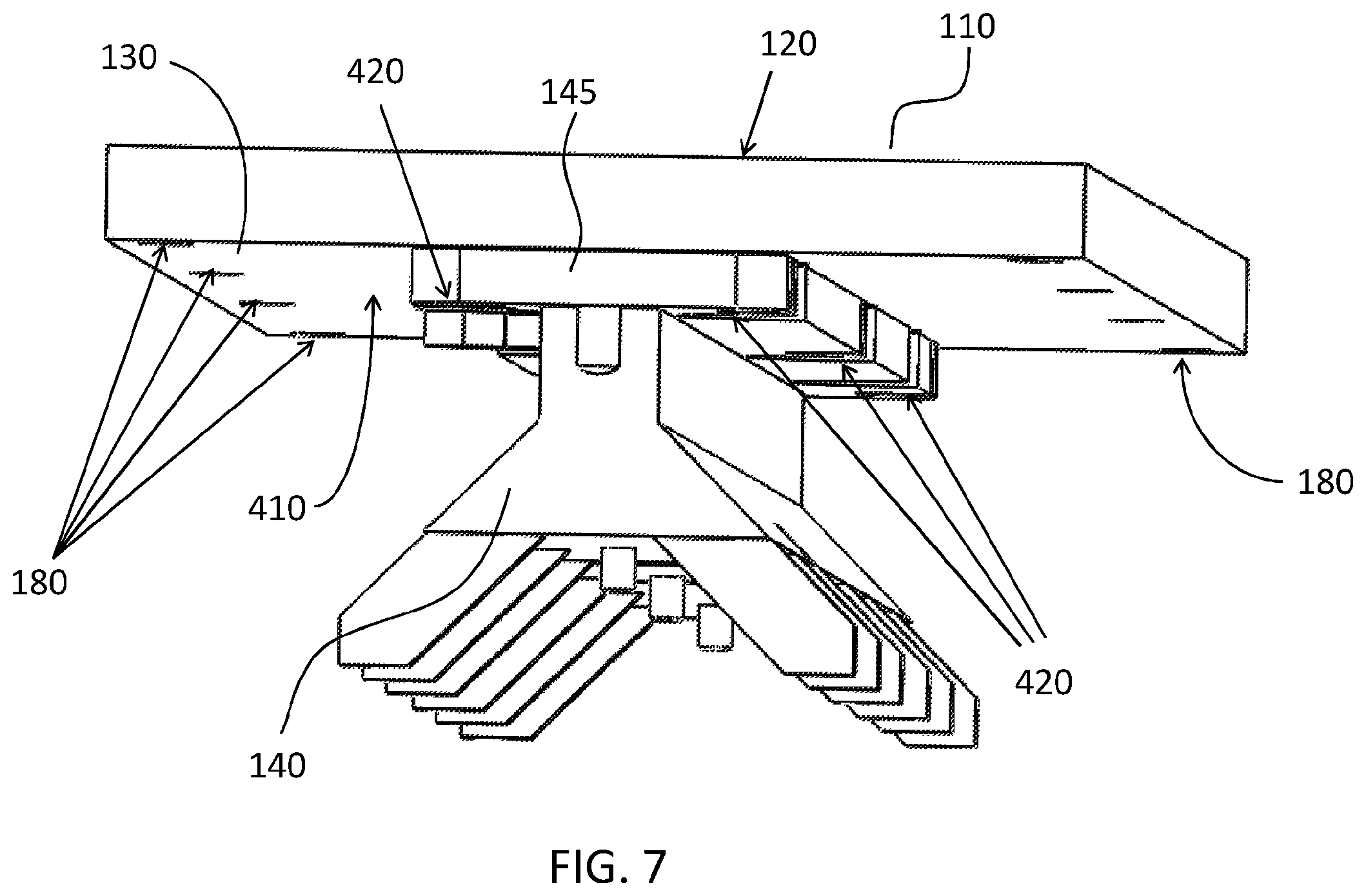 Patent US12437983 Figure 7 – Lid for use in a mass spectrometry system