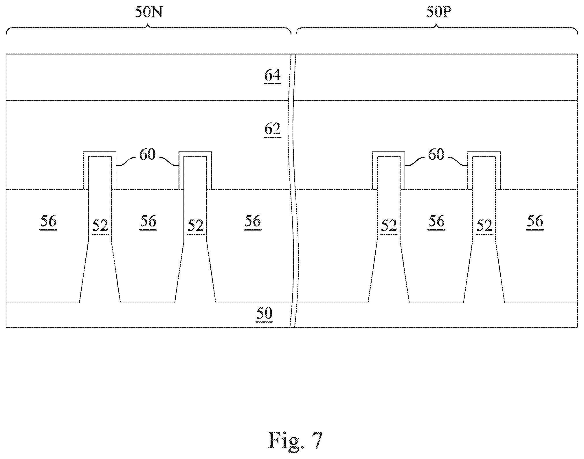 Patent US12437990 Figure 7 – Semiconductor device and method of manufacture