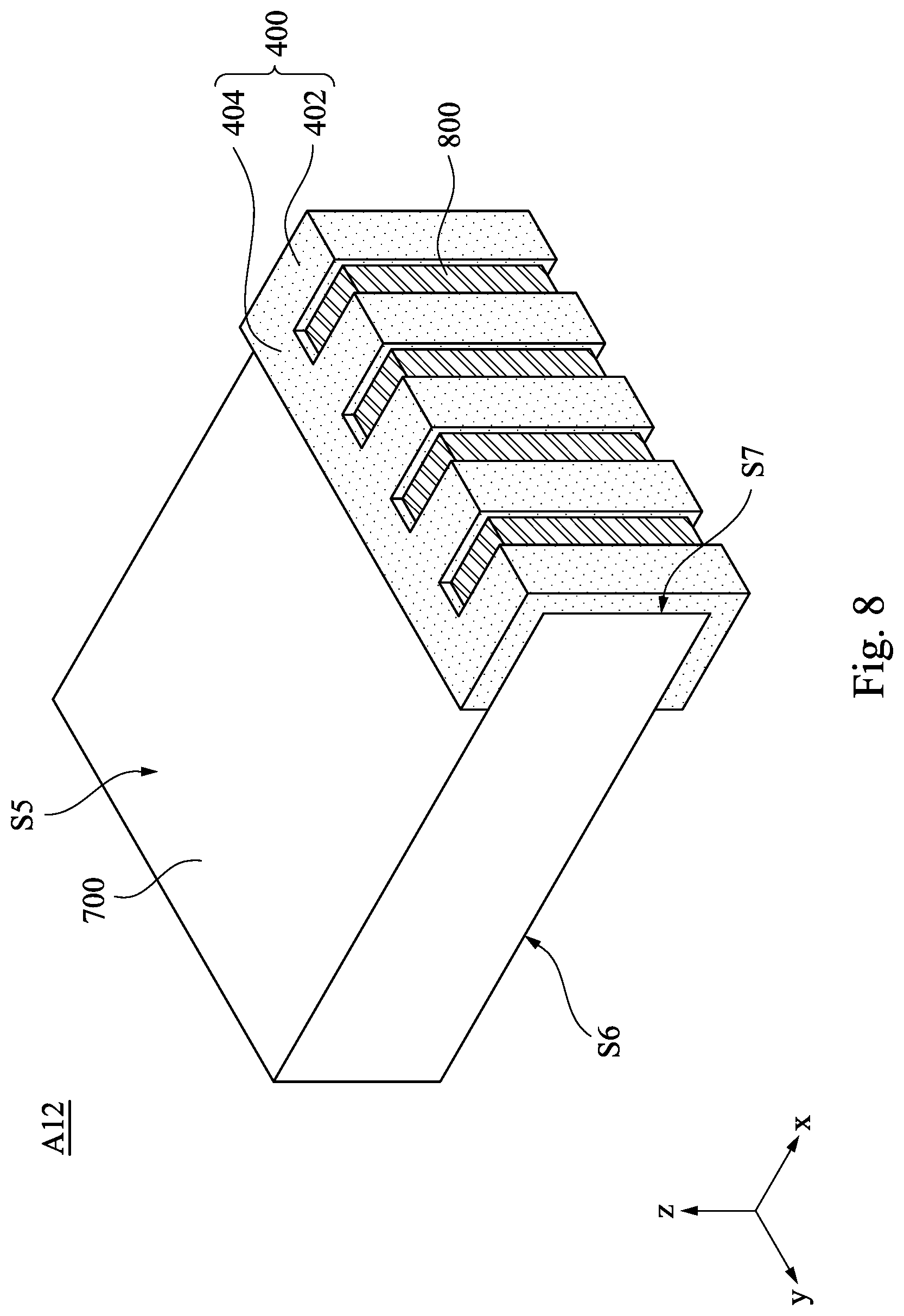 Patent US12437997 Figure 8 – Method of fabricating metal mask