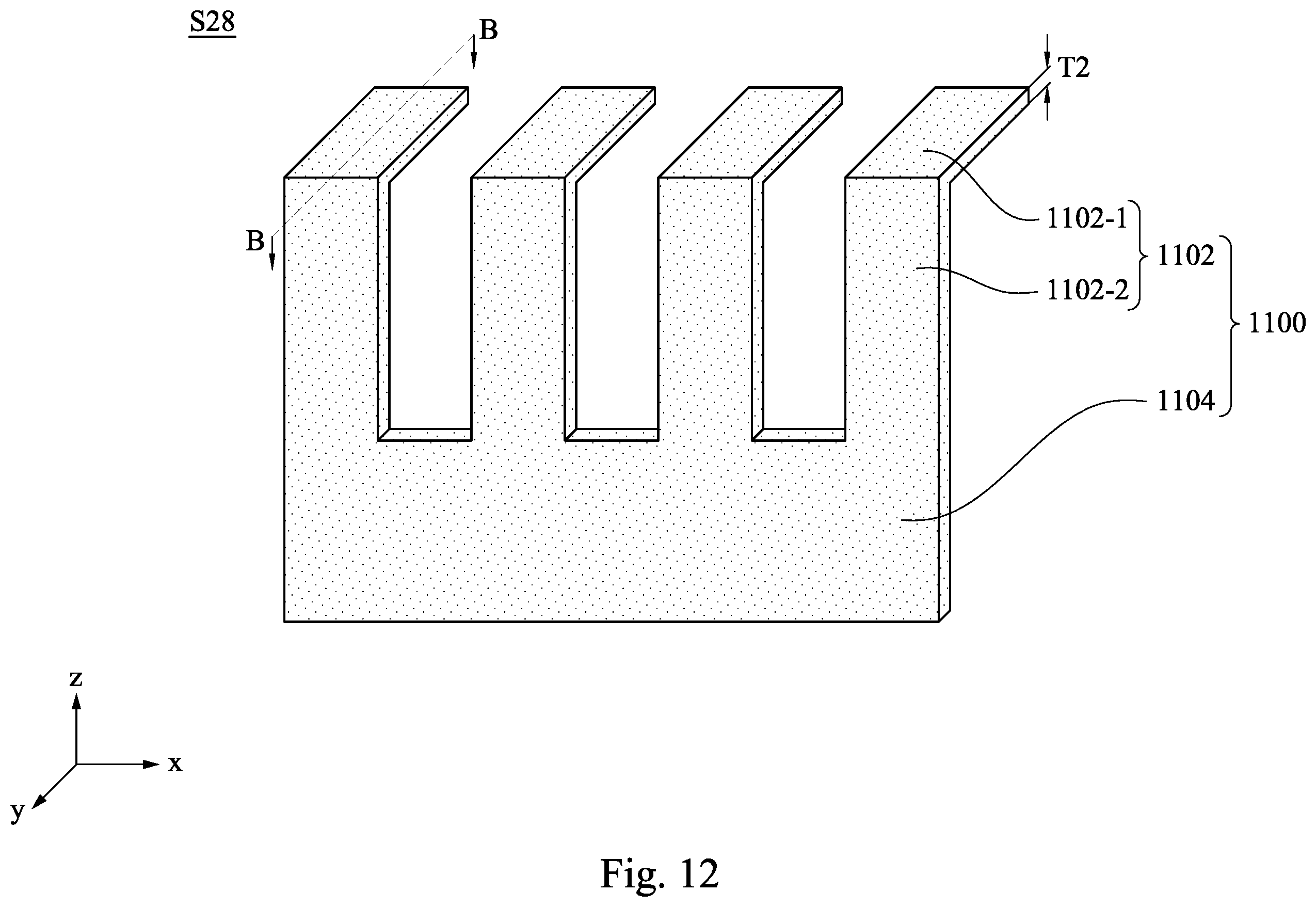 Patent US12437997 Figure 12 – Method of fabricating metal mask