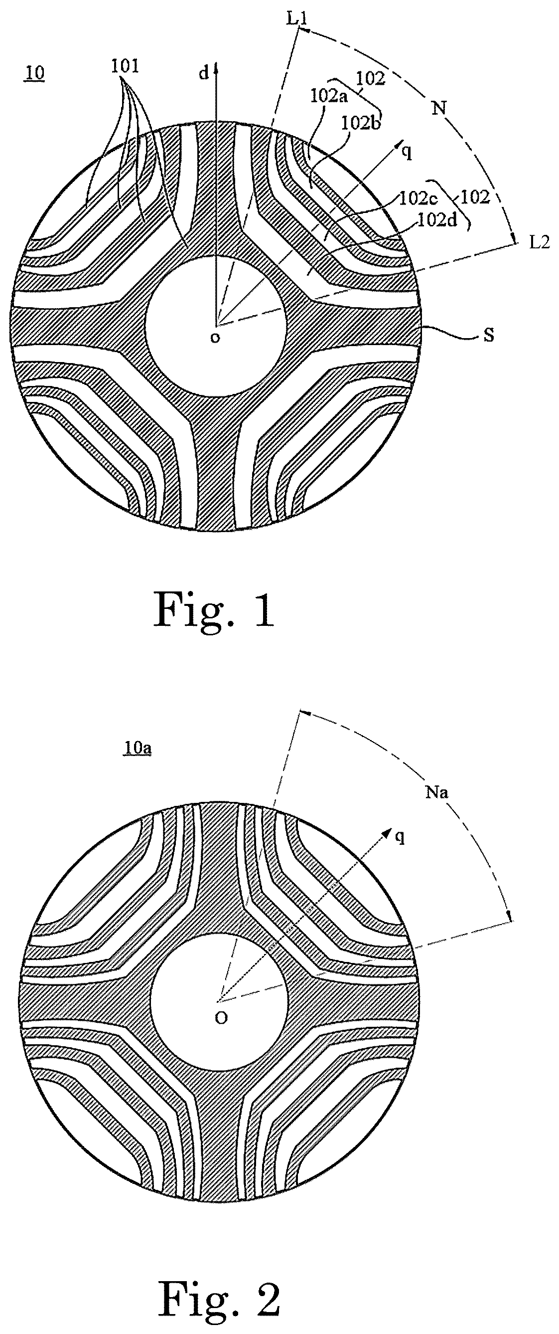 Patent US12445001 Figure 1 – Rotor, motor, and electric product