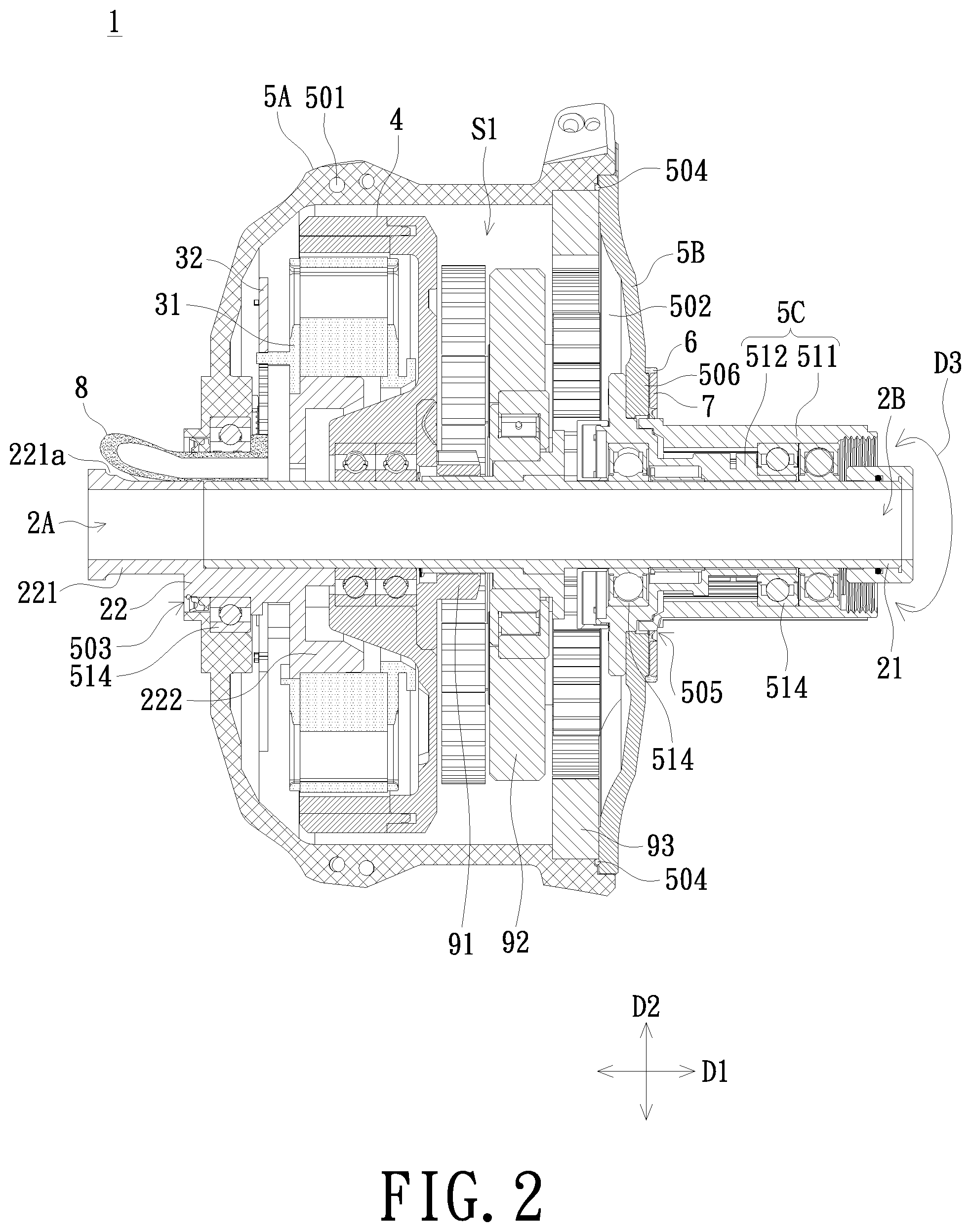 Patent US12445008 Figure 3 – Hub motor