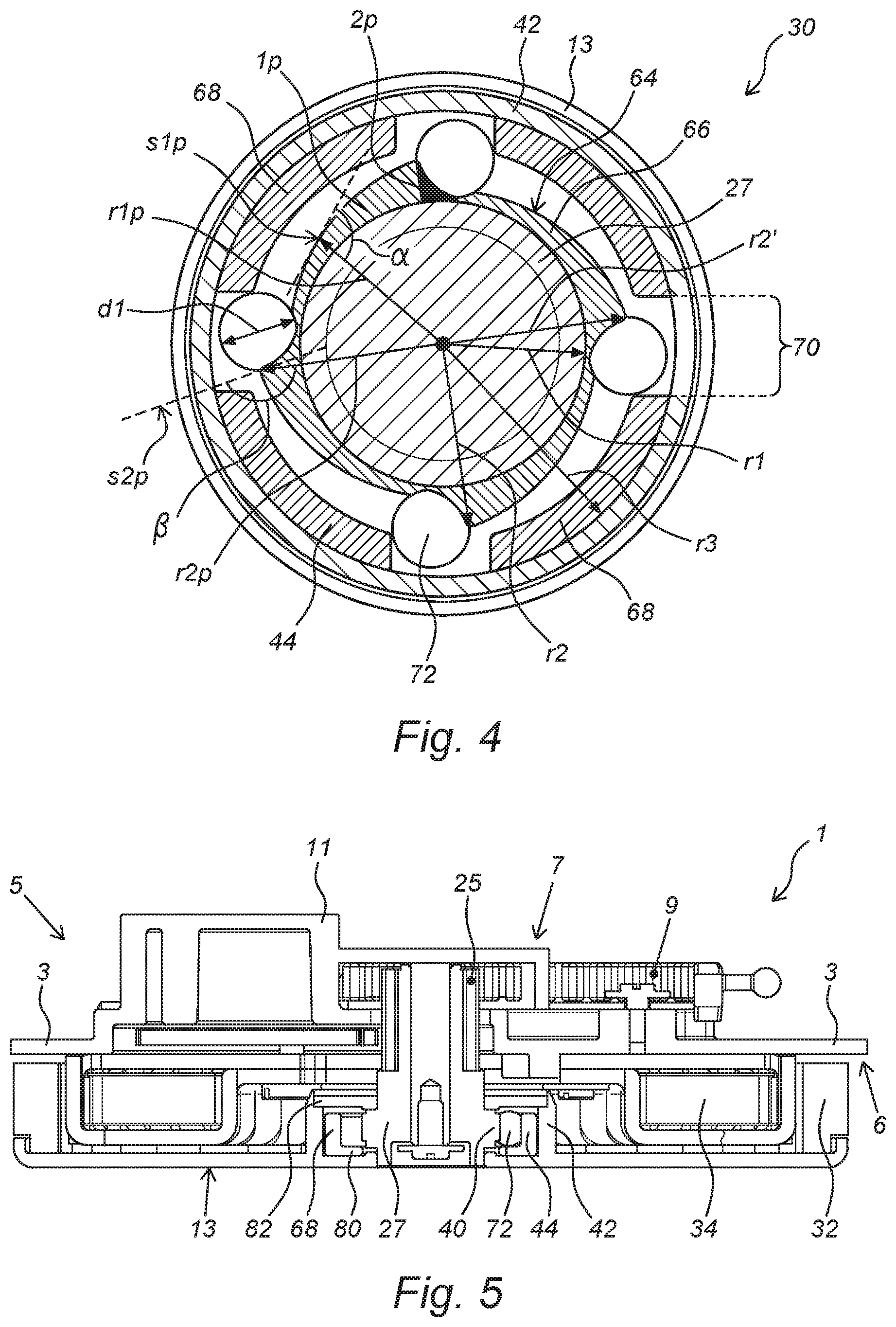 Patent US12445012 Figure 4 – Microgenerator provided with a clutch system, stand-alone electric device provided with an integrated microgenerator