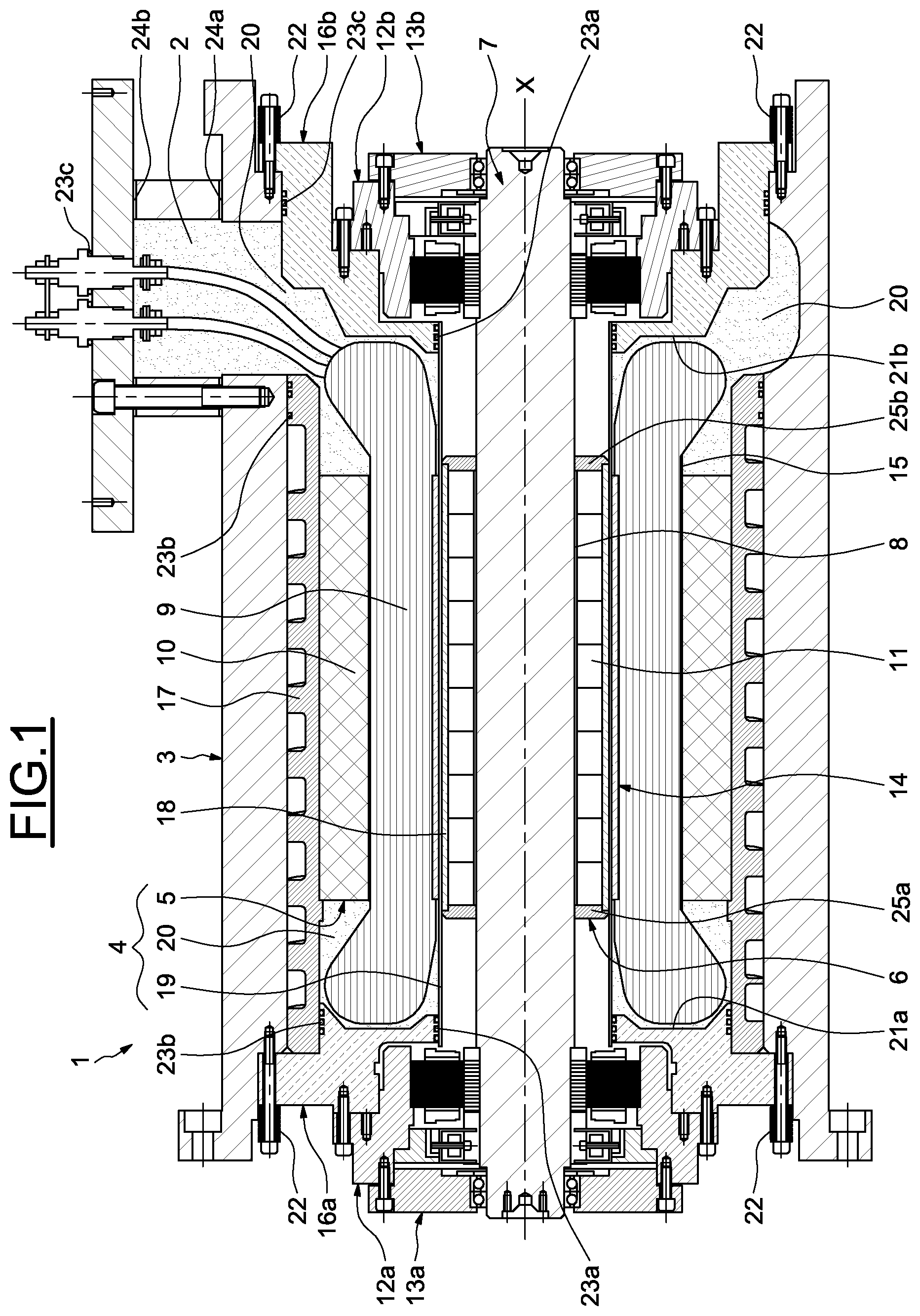 Patent US12445015 — Rotary electrical machine and stator assembly for such machine — Figure 1