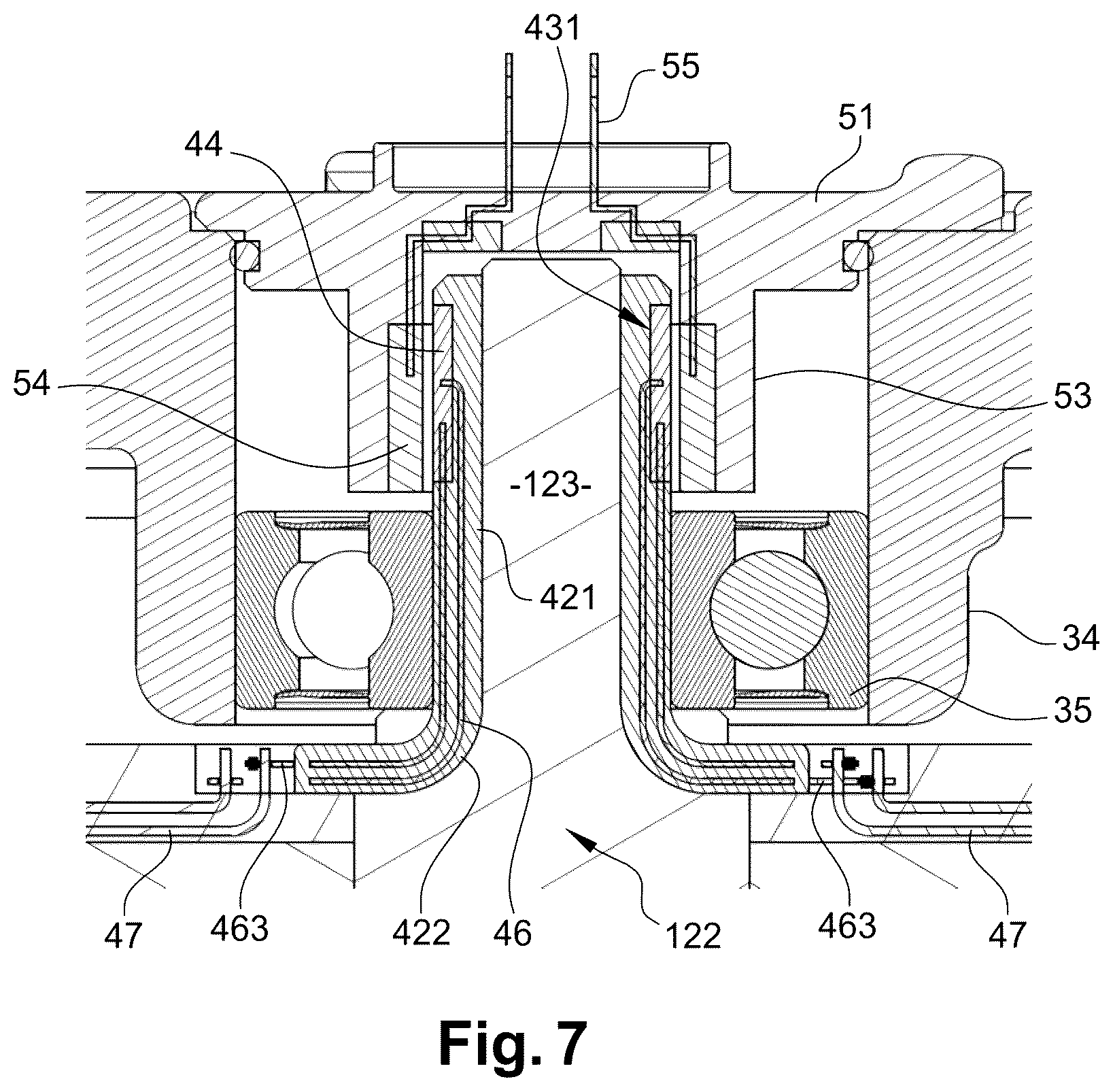 Patent US12445018 Figure 4 – Rotor for electric motor equipped with an electronic circuit