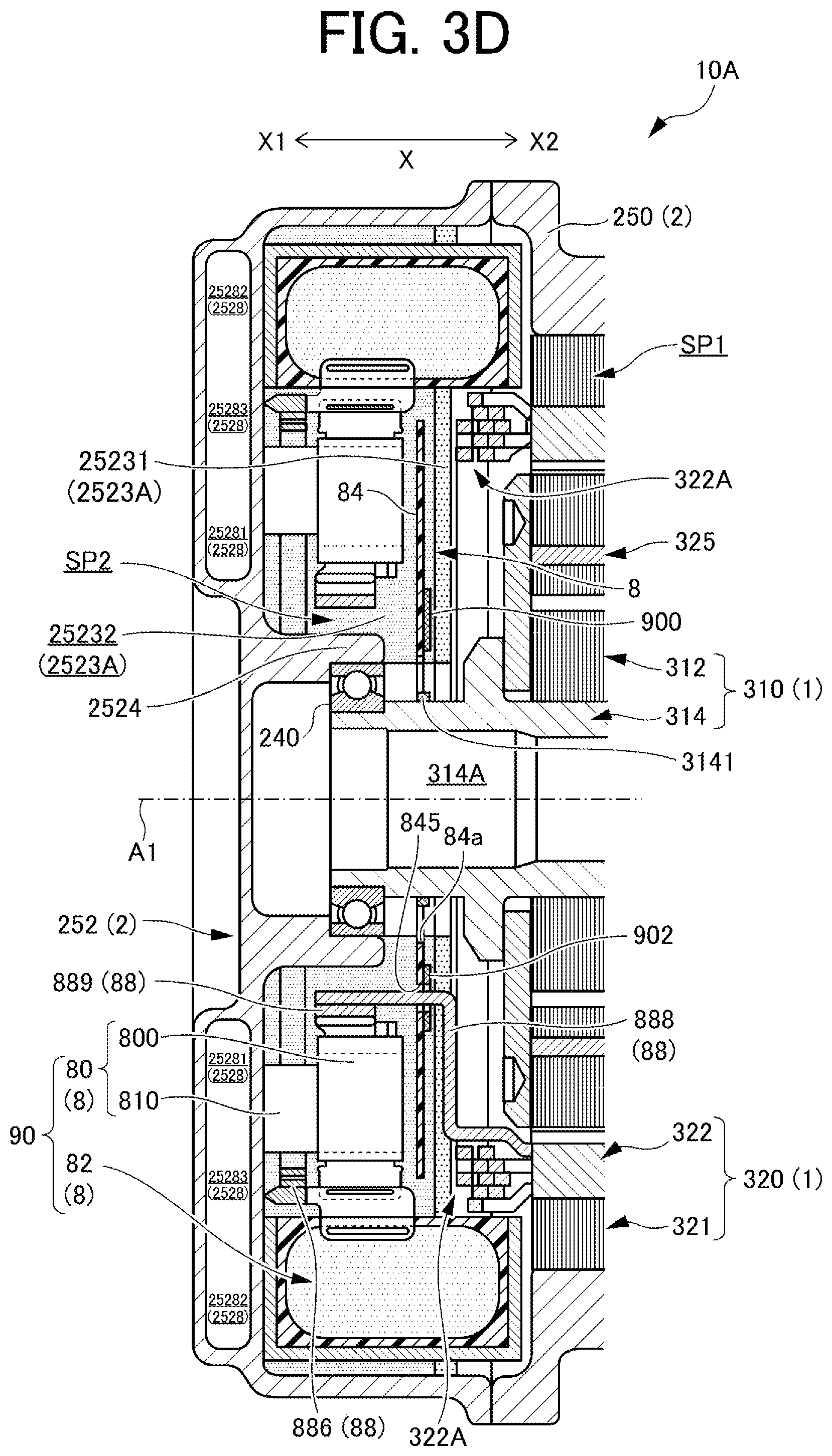 Patent US12445021 Figure 6 – Inverter-integrated rotating electrical machine that efficiently cools a smoothing capacitor