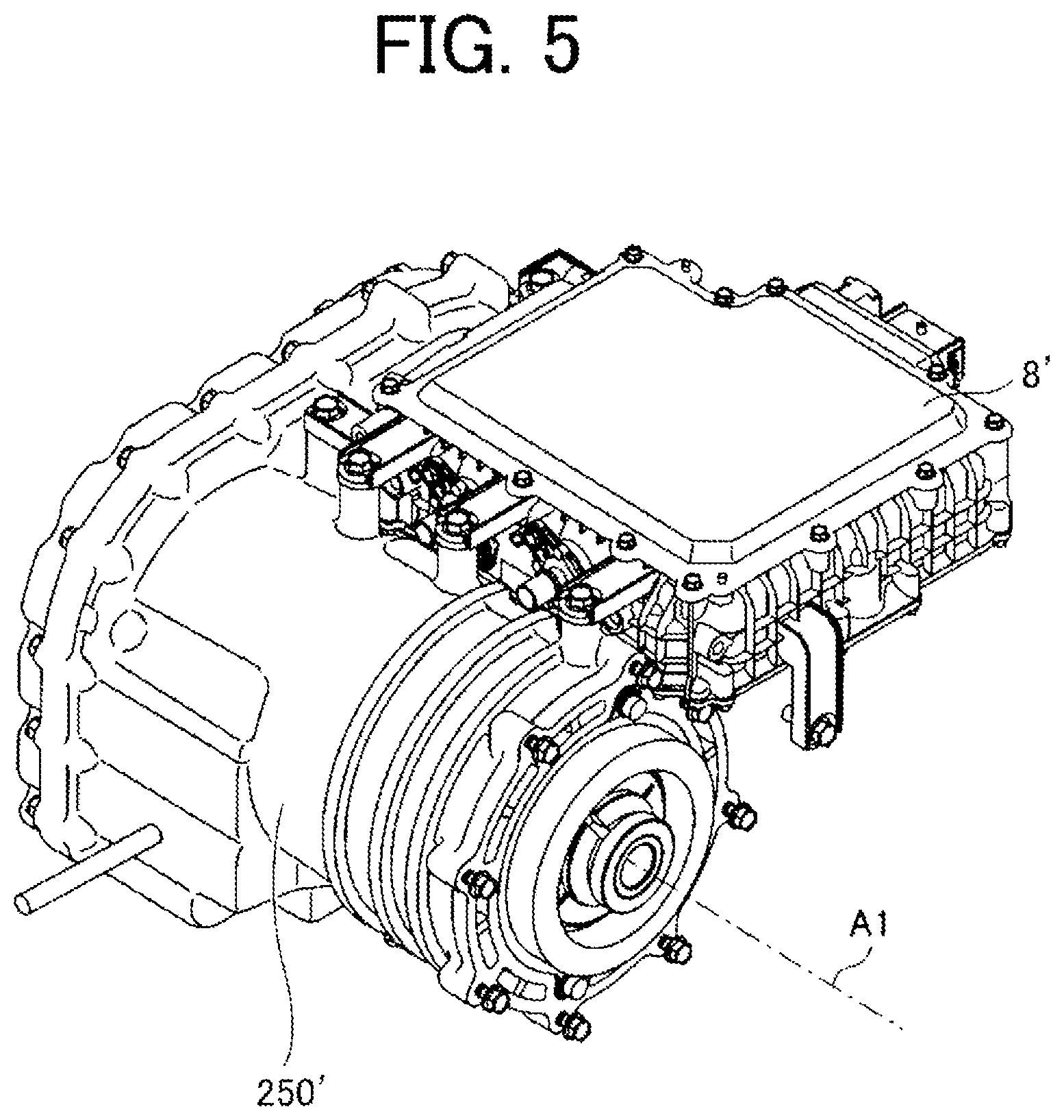 Patent US12445021 Figure 8 – Inverter-integrated rotating electrical machine that efficiently cools a smoothing capacitor