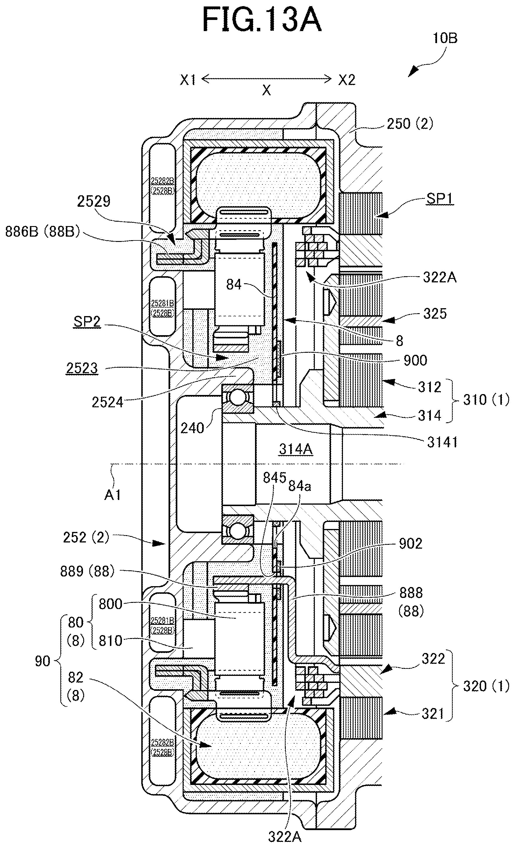 Patent US12445021 Figure 16 – Inverter-integrated rotating electrical machine that efficiently cools a smoothing capacitor