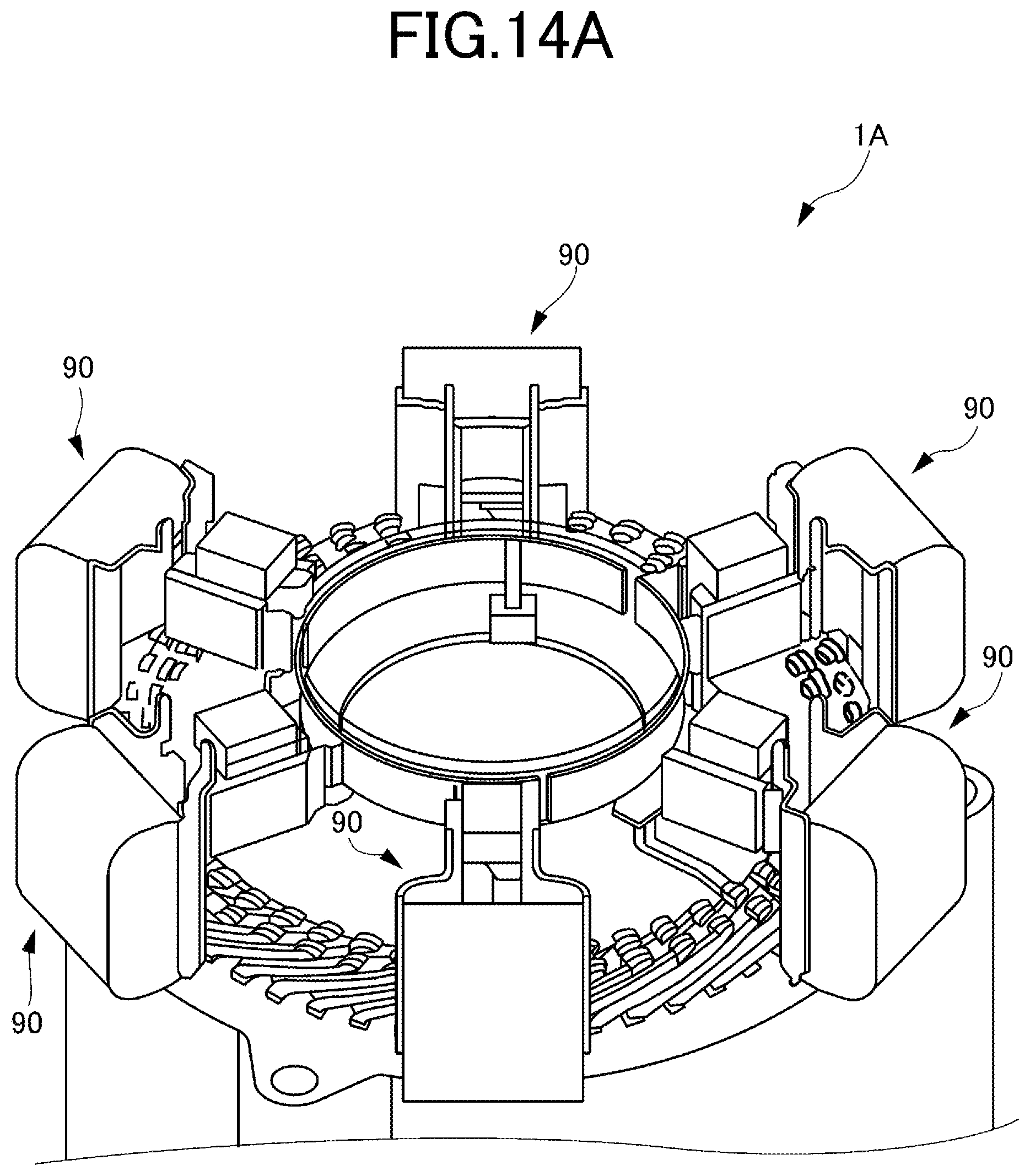 Patent US12445021 Figure 17 – Inverter-integrated rotating electrical machine that efficiently cools a smoothing capacitor