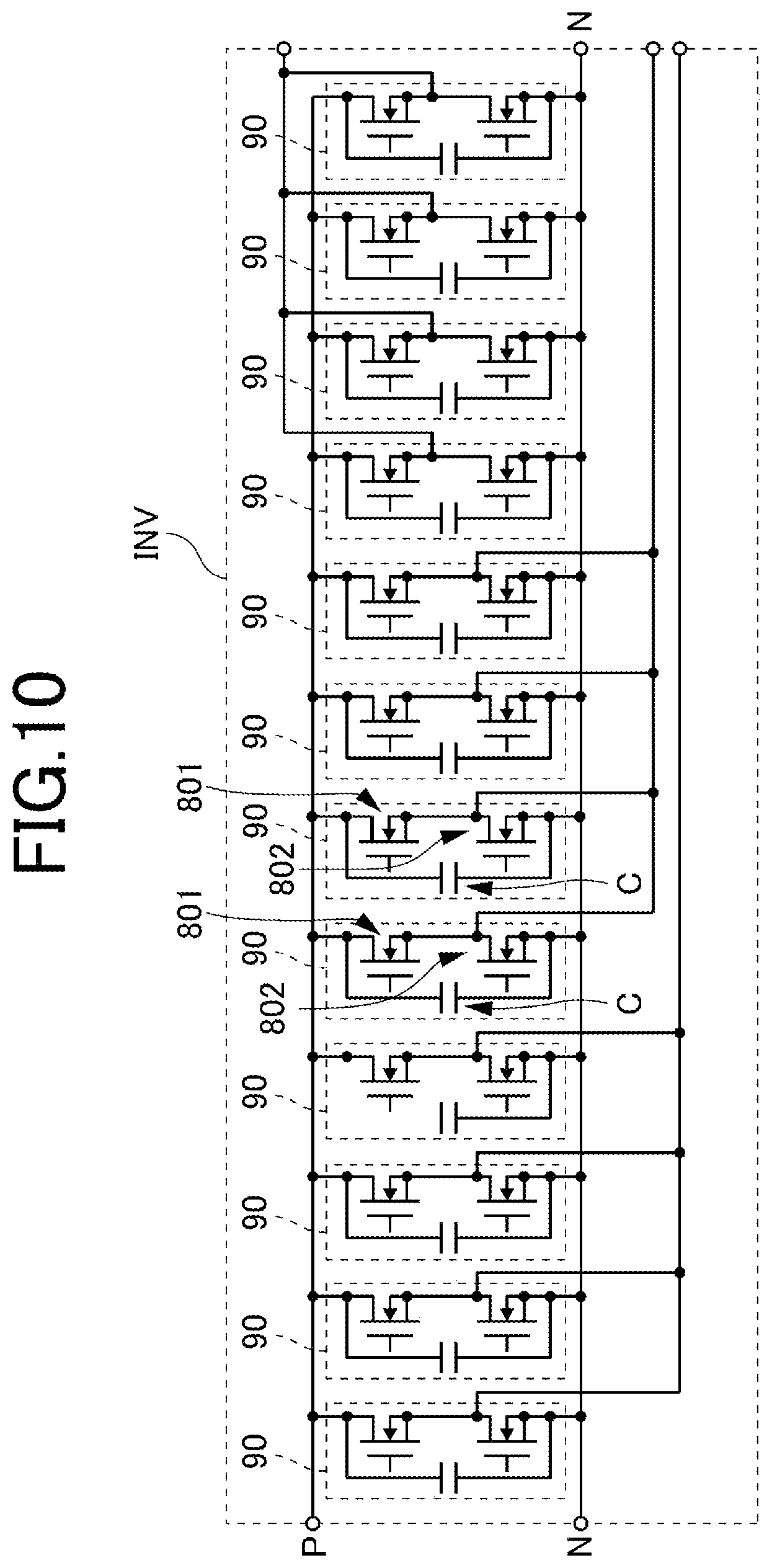 Patent US12445022 Figure 13 – Switching element module, inverter device, and vehicle drive device