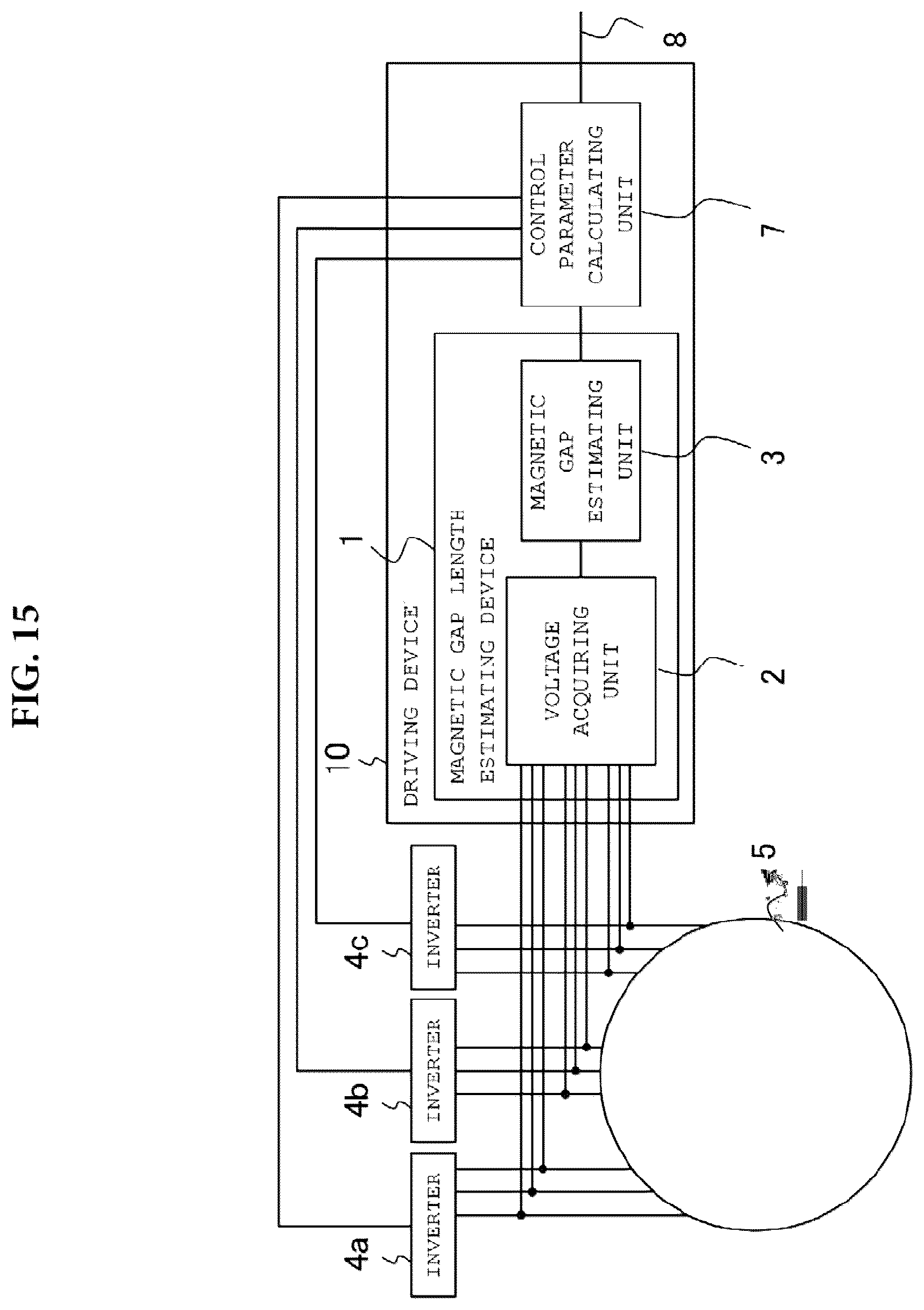 Patent US12445023 Figure 11 – Magnetic gap length estimating device, magnetic gap length estimating method, and driving device for rotating electric machine