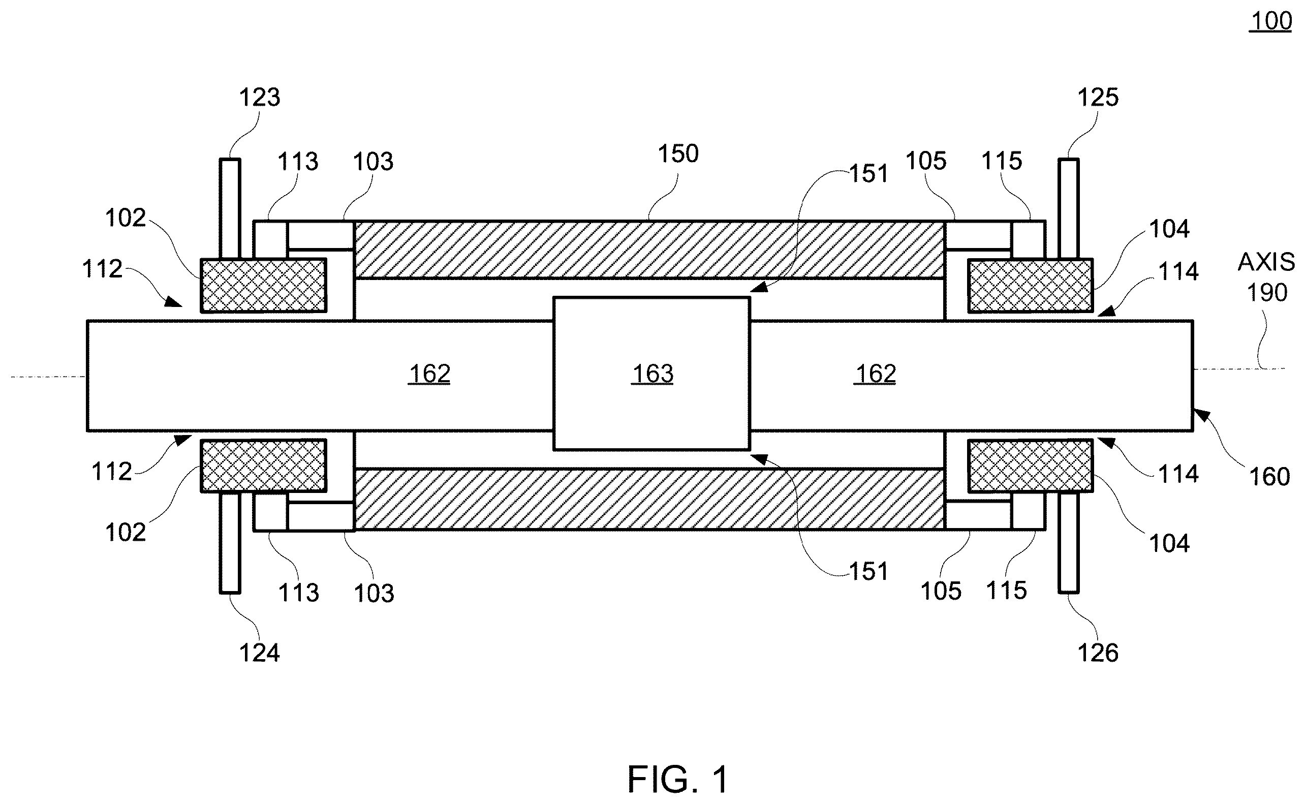 Patent US12445029 Figure 1 – Linear electromagnetic machine with a stator having stator teeth arranged to provide an anti-clocking force