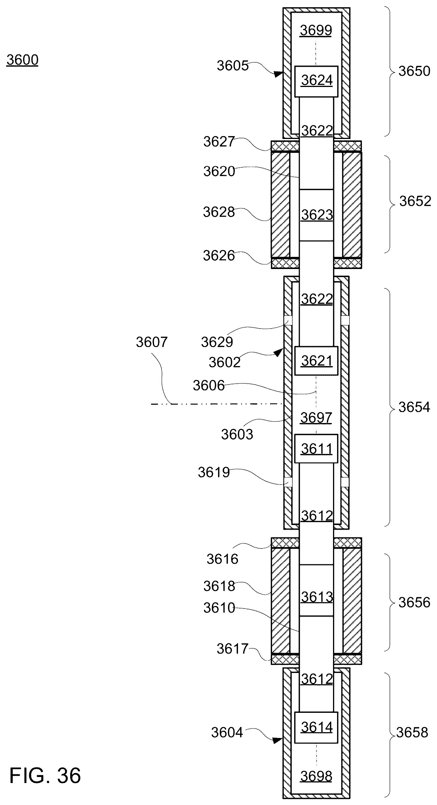 Patent US12445029 Figure 19 – Linear electromagnetic machine with a stator having stator teeth arranged to provide an anti-clocking force