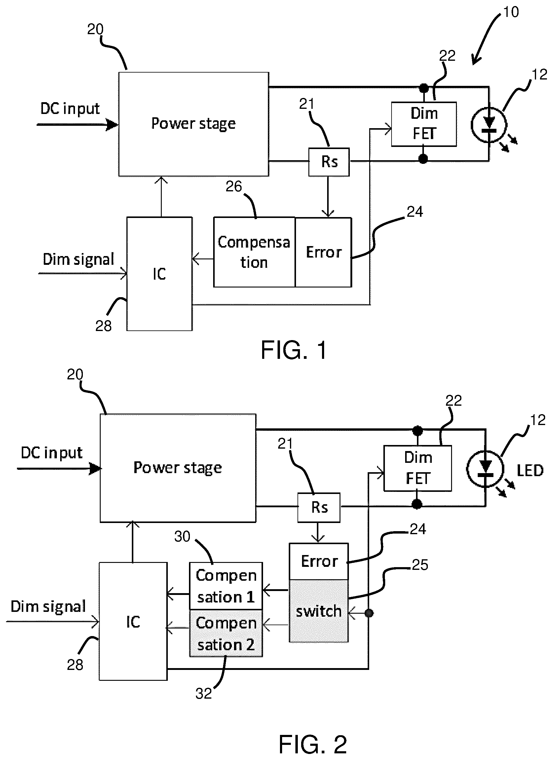 Patent US12445033 Figure 1 – Driver for delivering current to a LED load