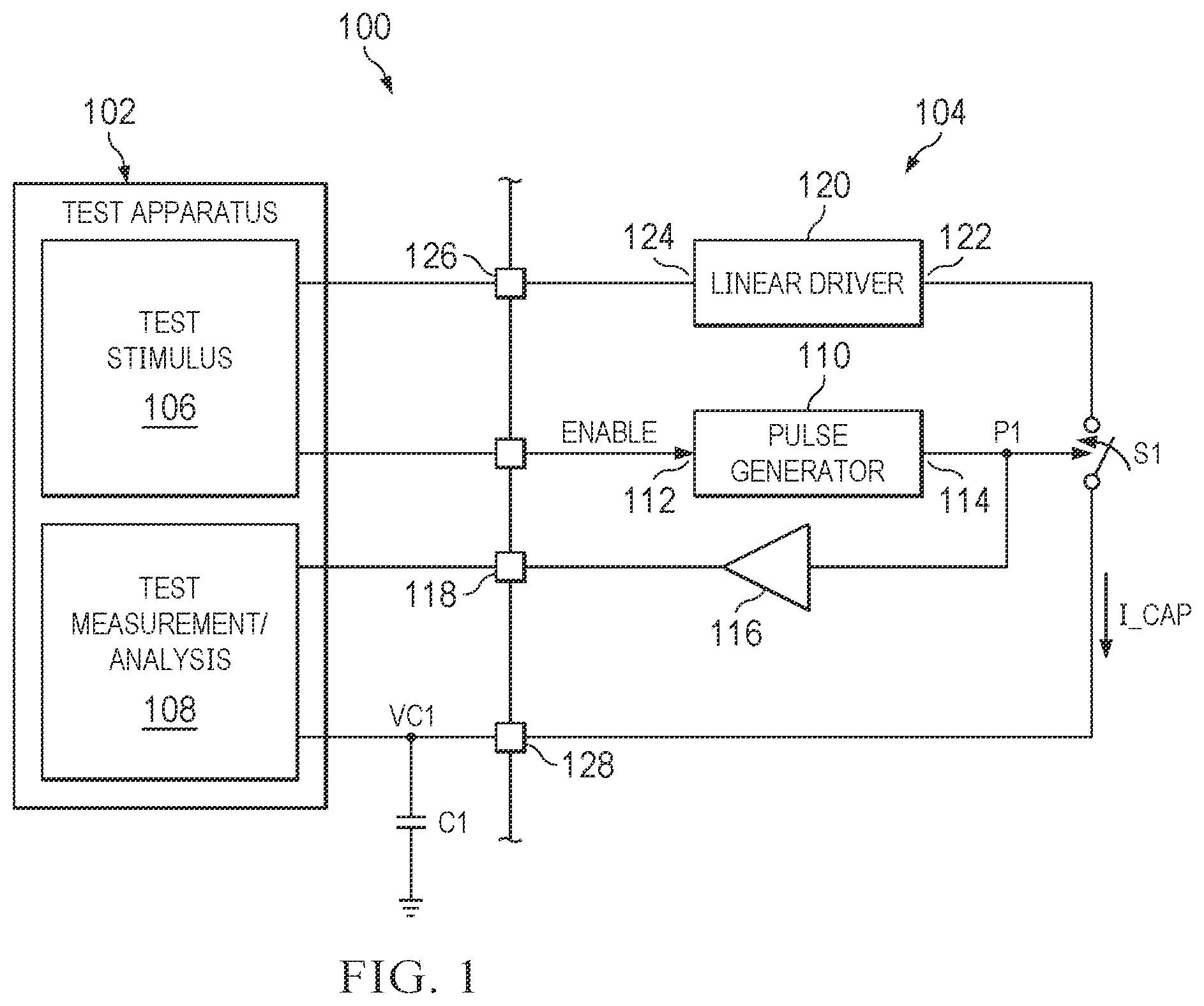 Patent US12445038 — Turn on delay measurements for capacitive load — Figure 1