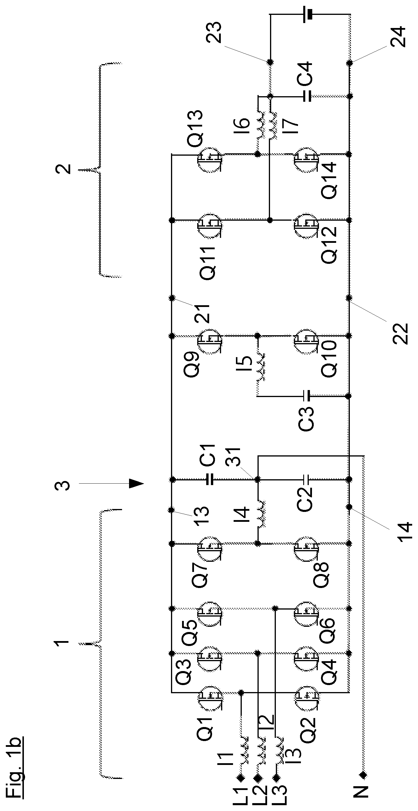 Patent US12445040 Figure 2 – Bidirectional power converter having intermediate circuit
